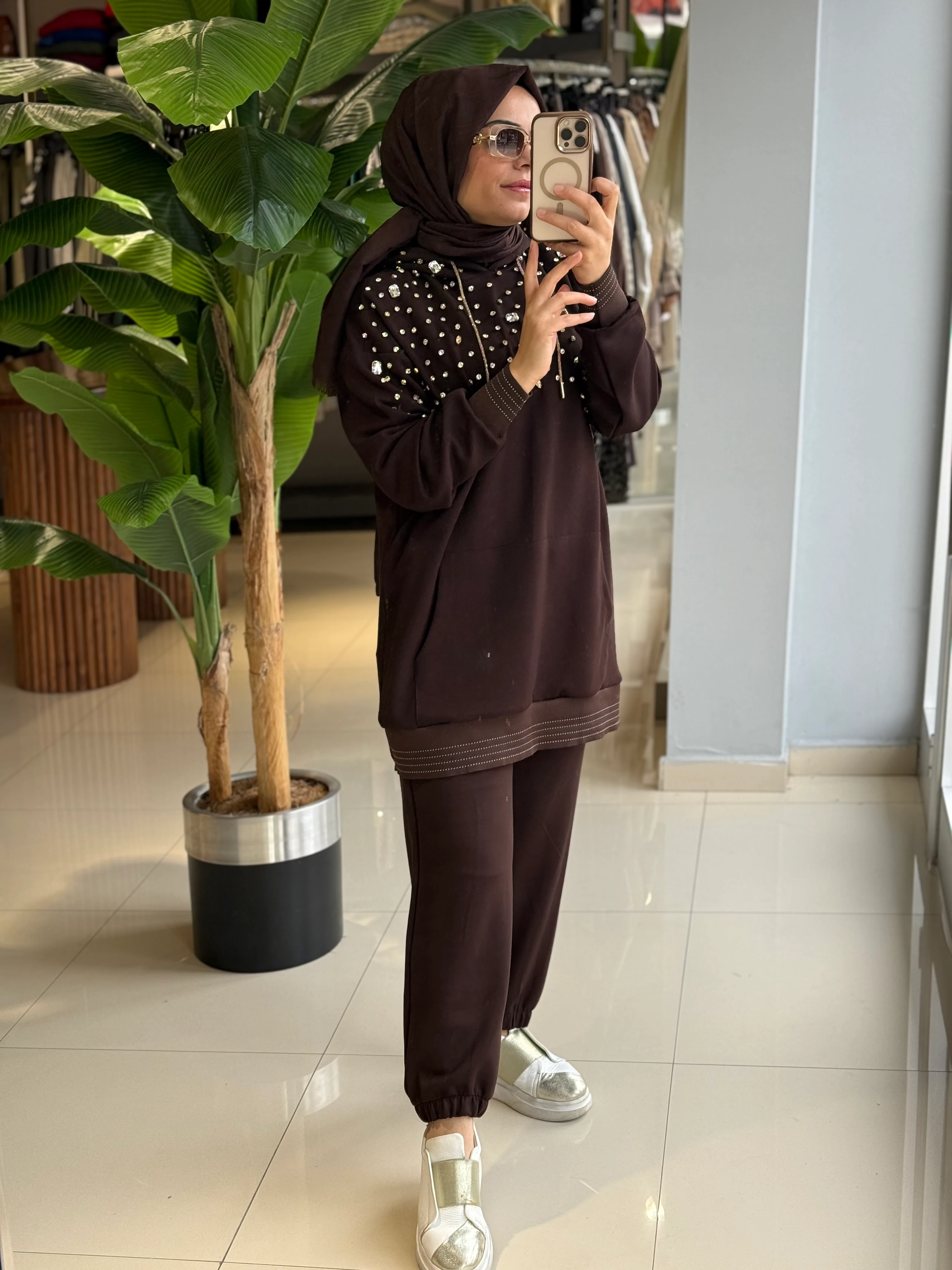 Missemramiss Kapüşonlu Modal Takım 