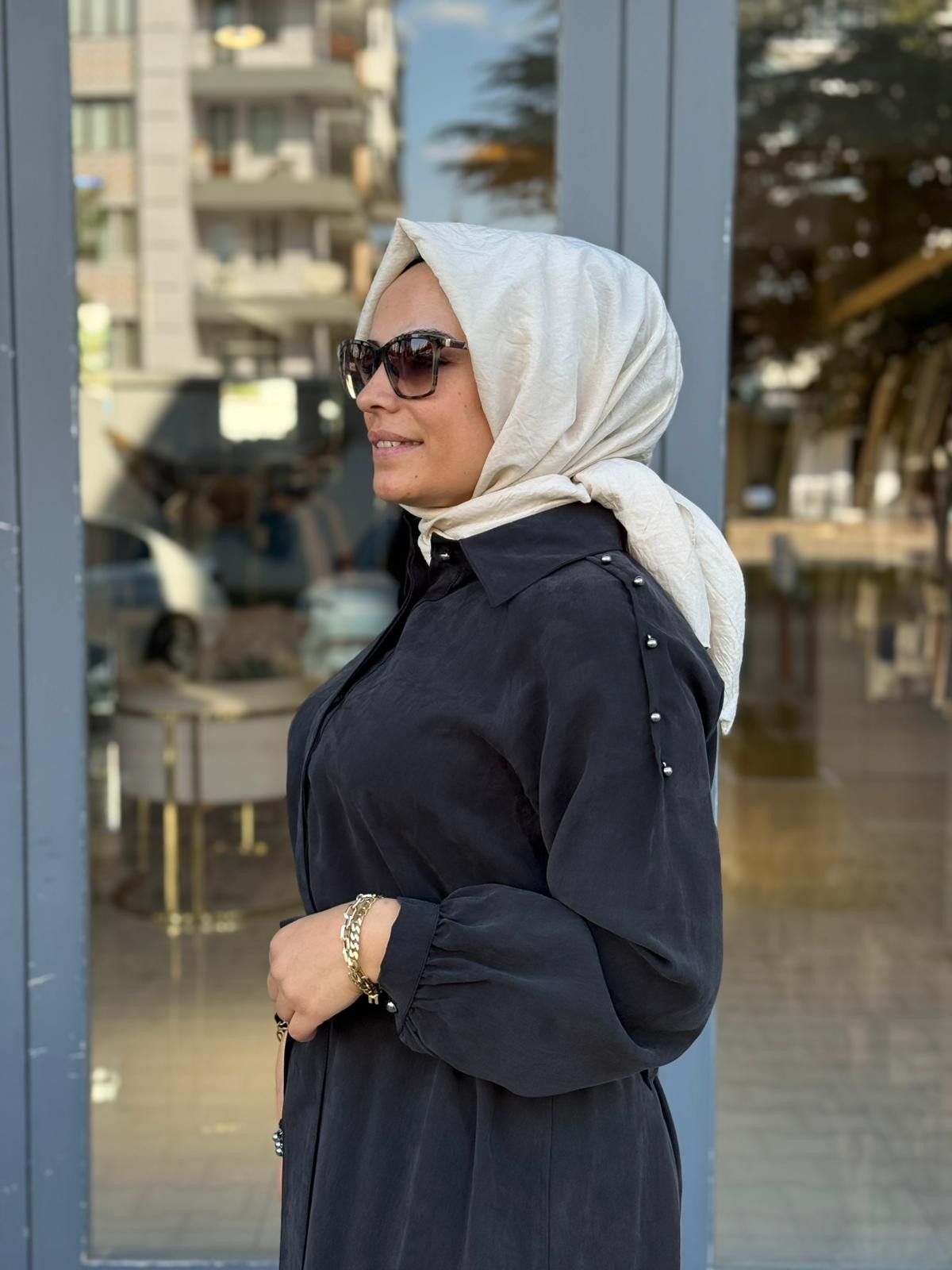 Lisa Exclusive Siyah Tensel Elbise