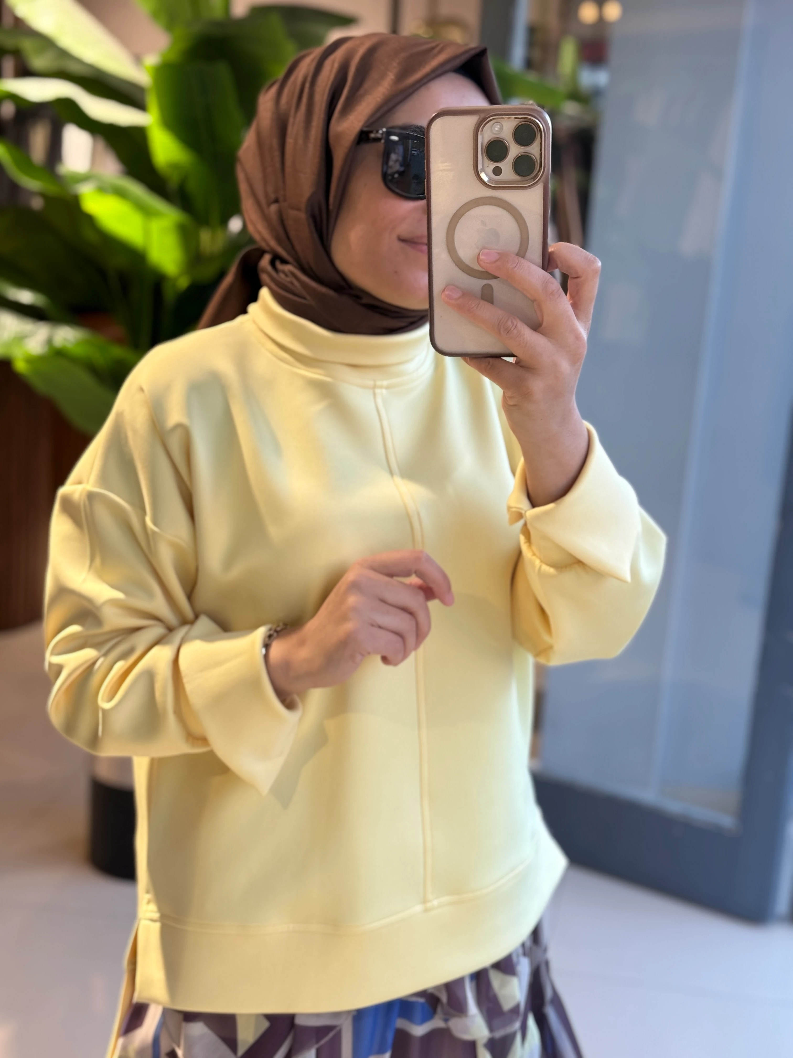 Missemramiss Sarı Scuba Bluz