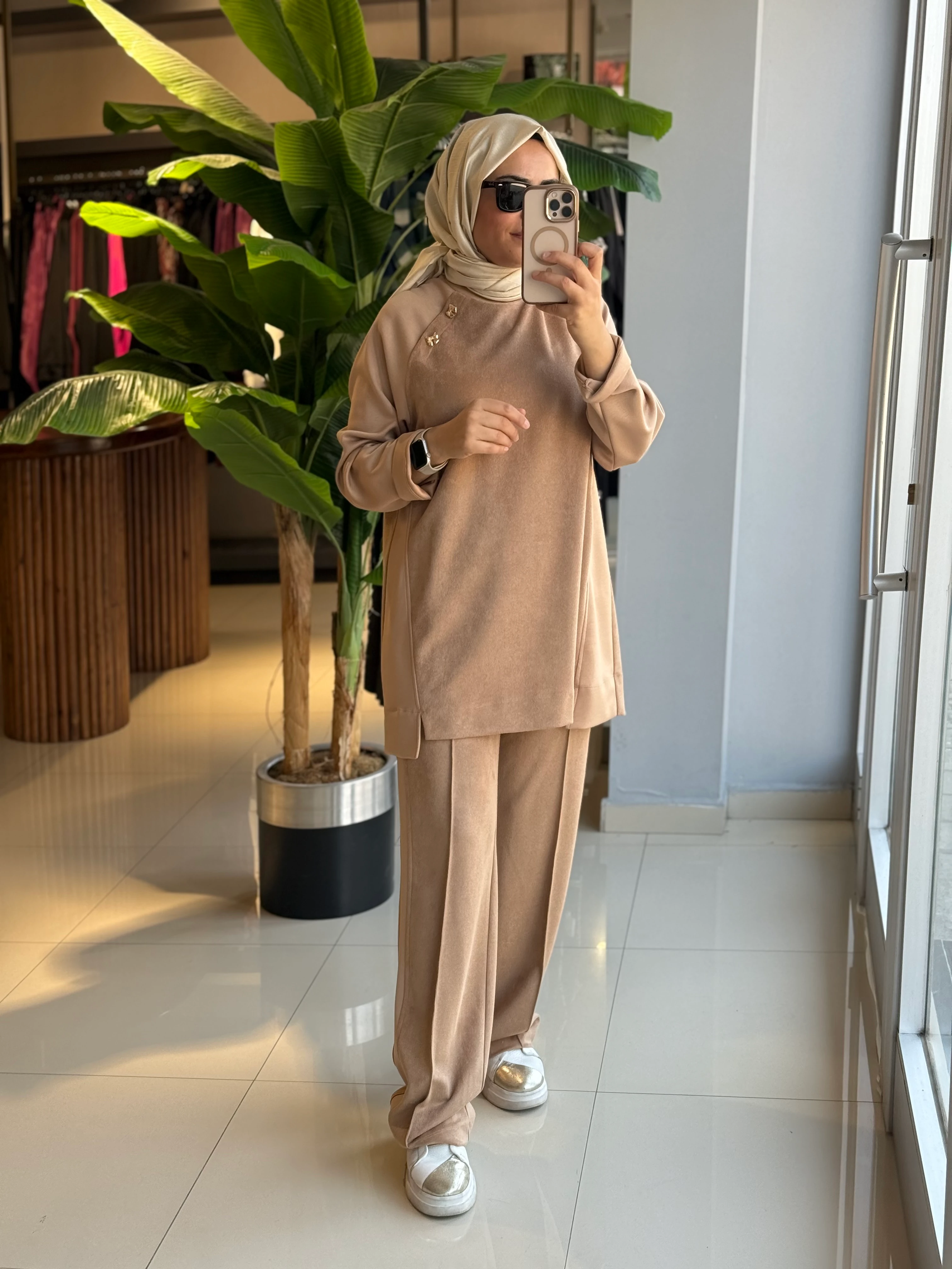 Seçil Store Camel Nubuk Takım