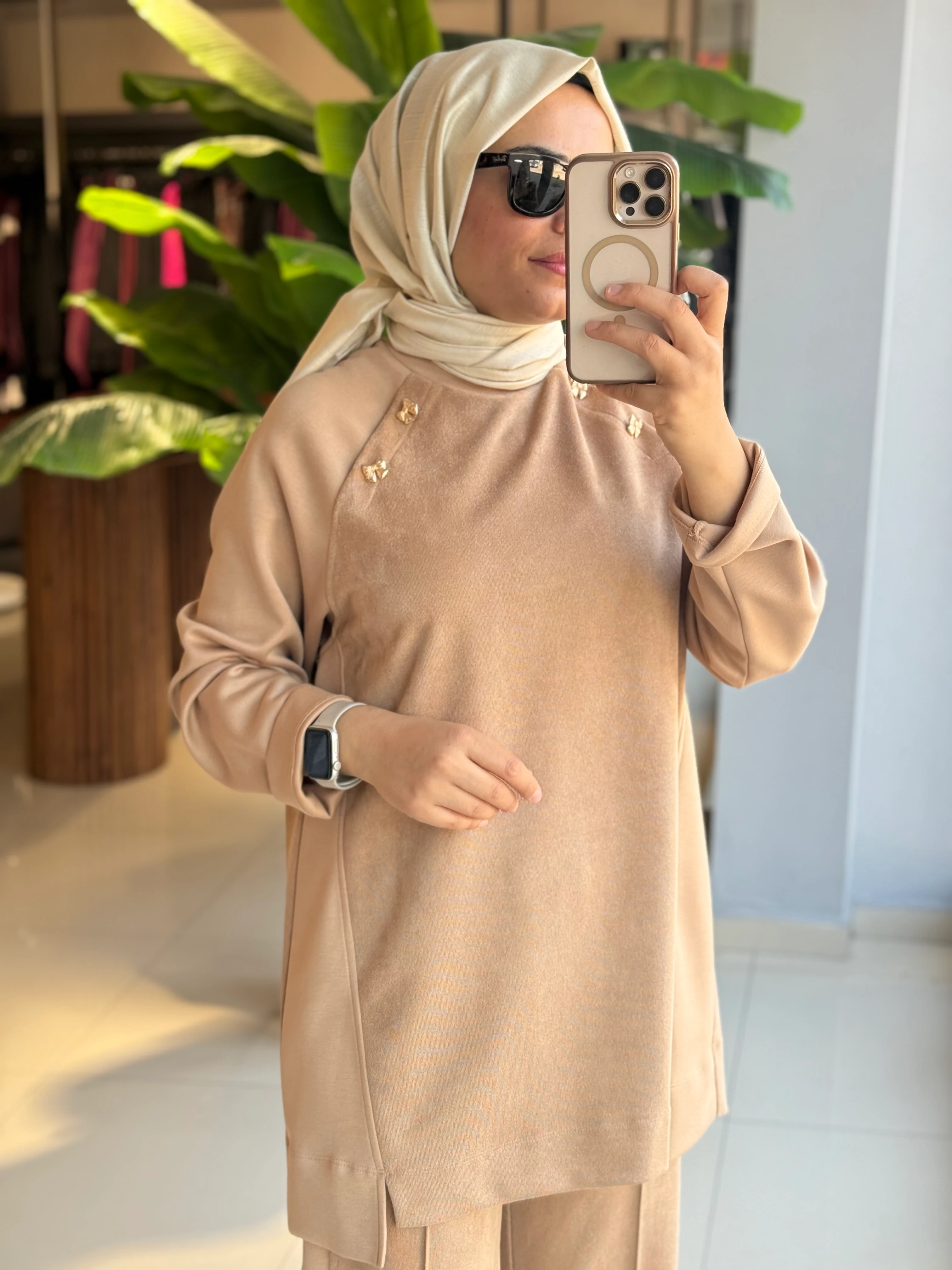 Seçil Store Camel Nubuk Takım