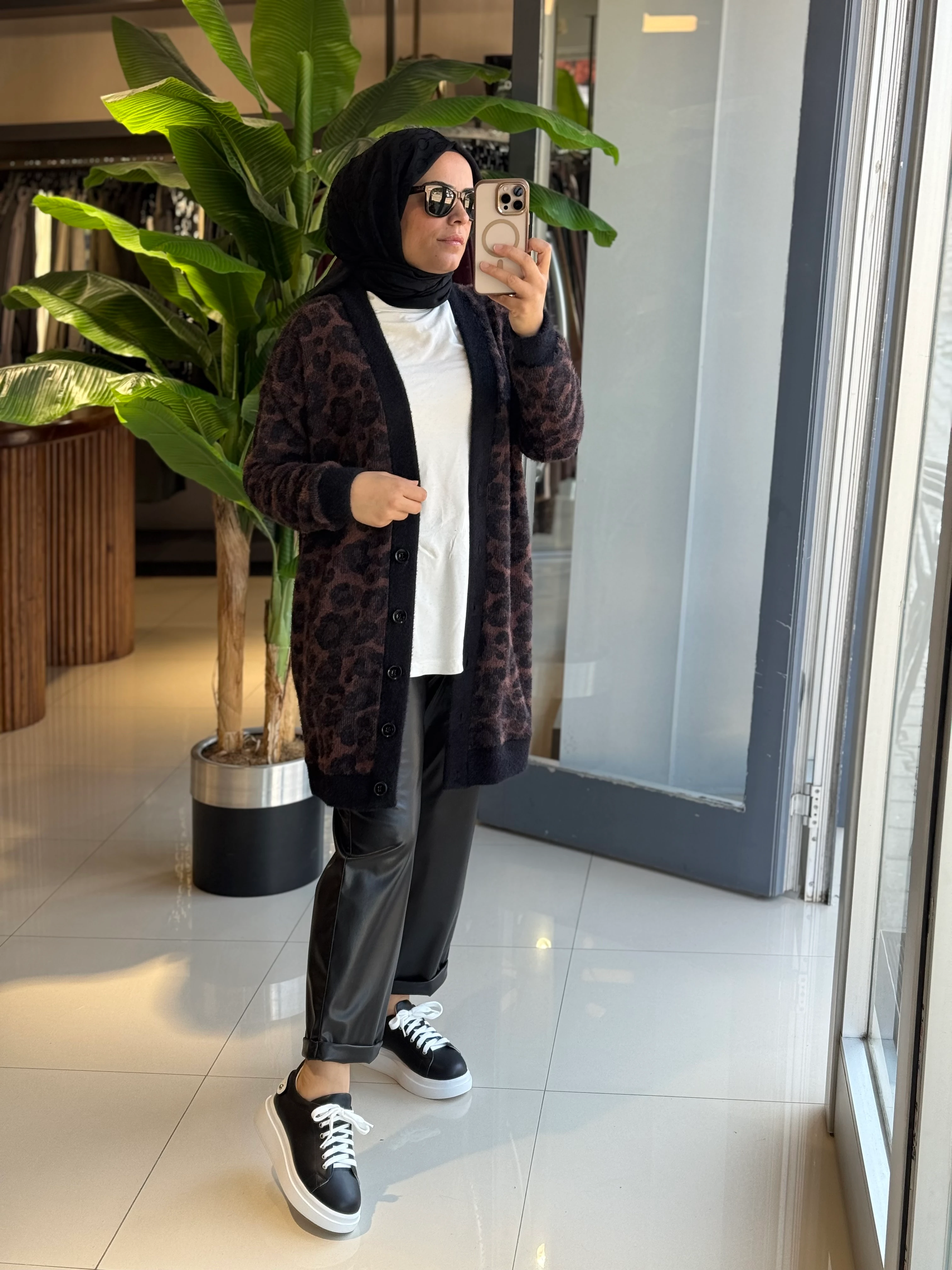 Seçil Store Leopar Desen Hırka