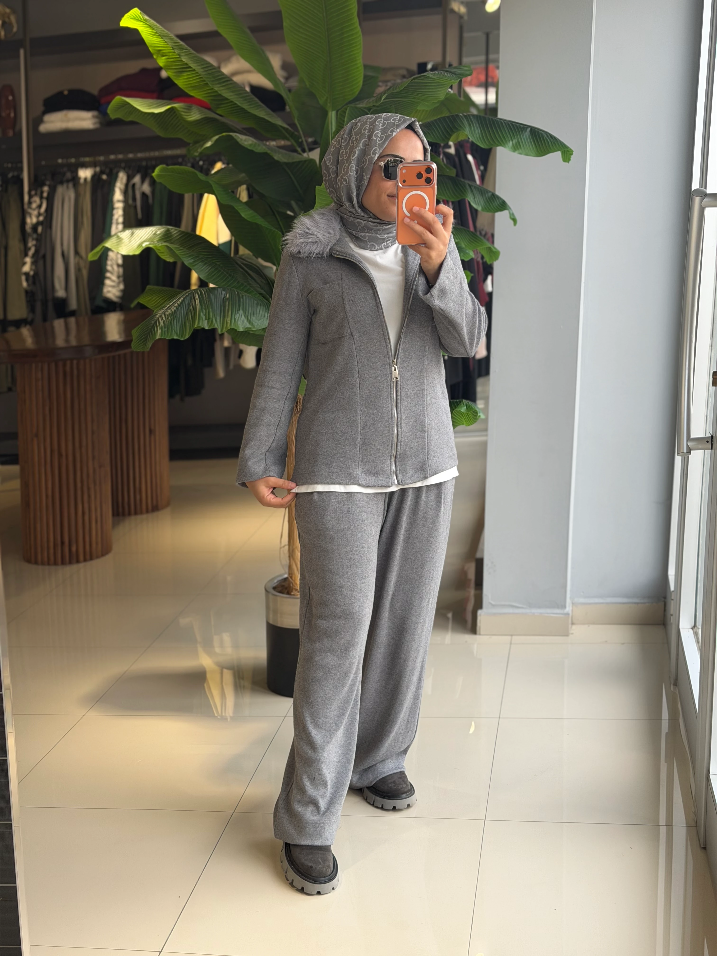 Lisa Exclusive Kürklü Triko Takım