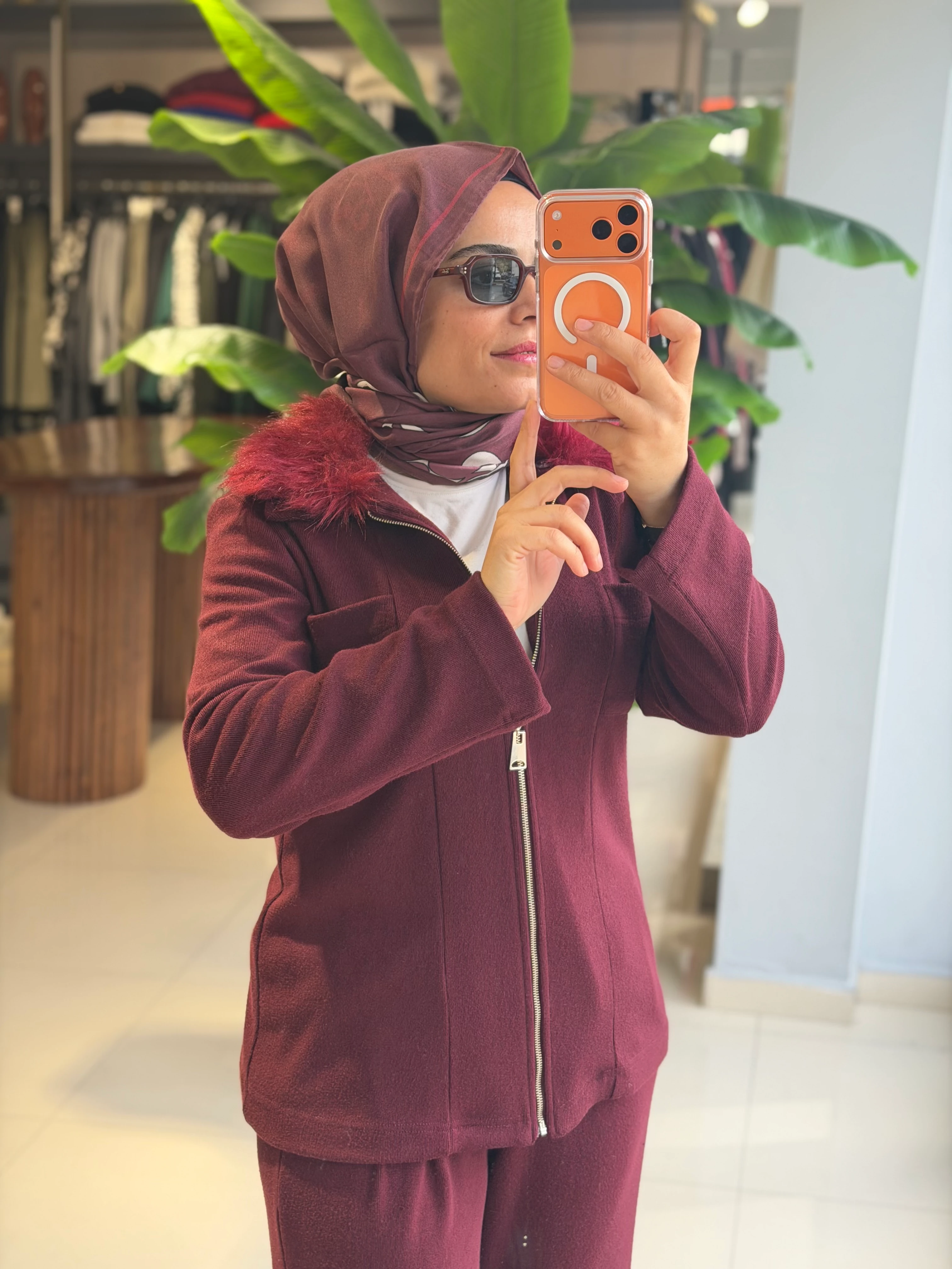 Lisa Exclusive Kürklü Triko Takım