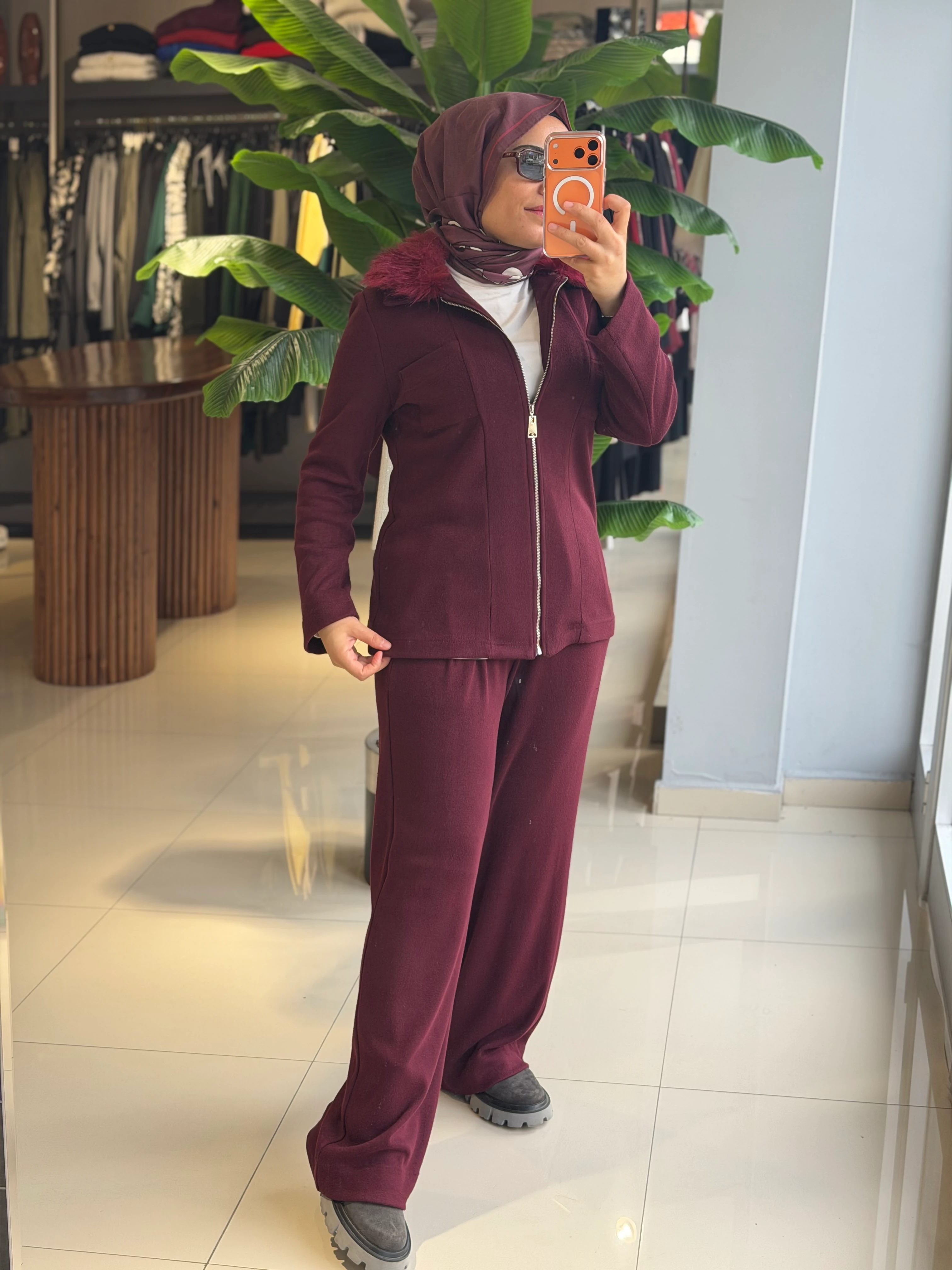 Lisa Exclusive Kürklü Triko Takım