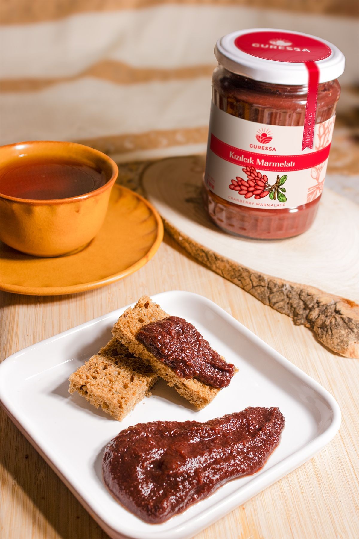 Kızılcık Marmelatı 780 Gr Doğal Ev Yapımı