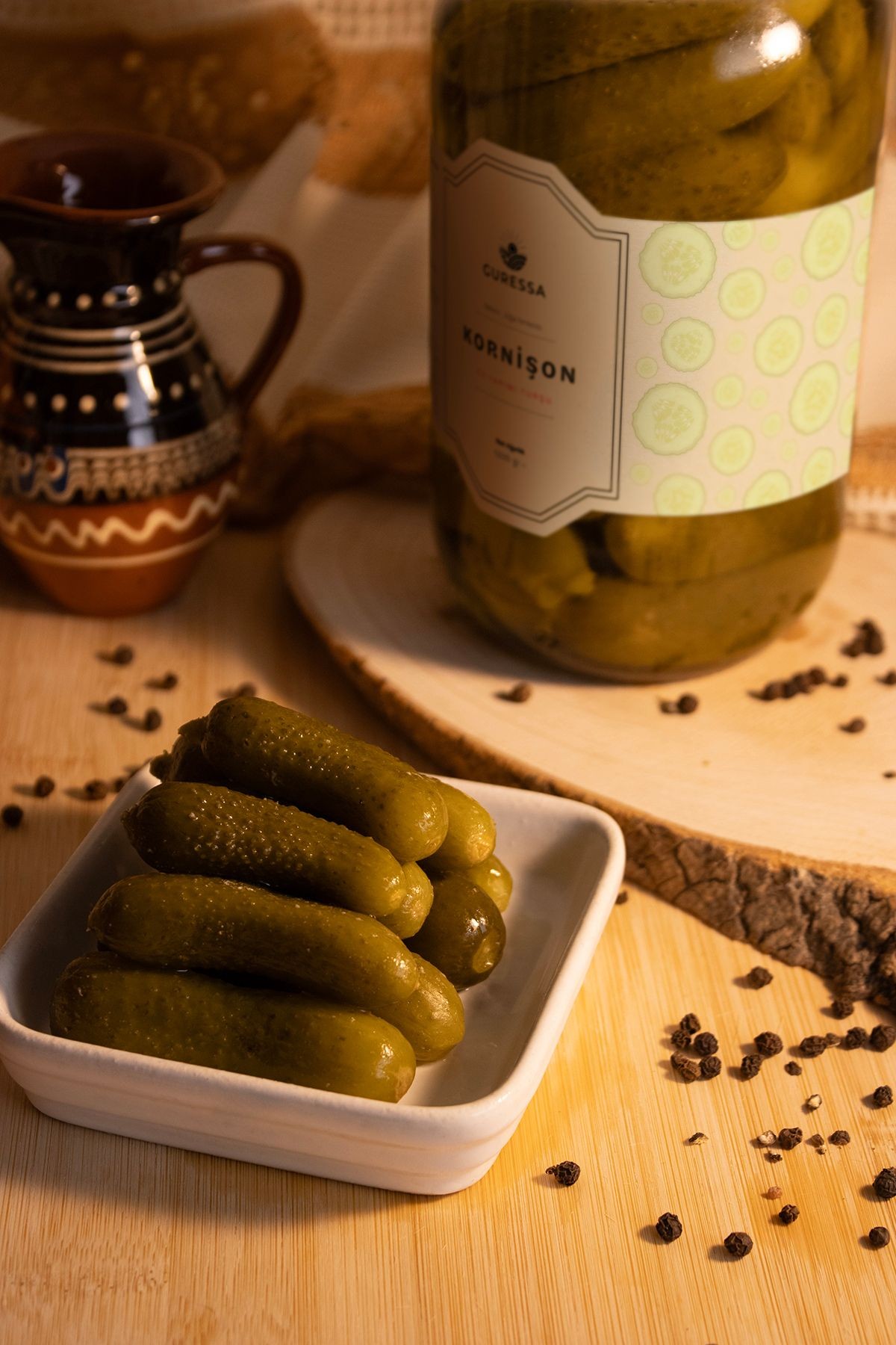 Kornişon Turşusu 1200 Gr Doğal Ev Yapımı