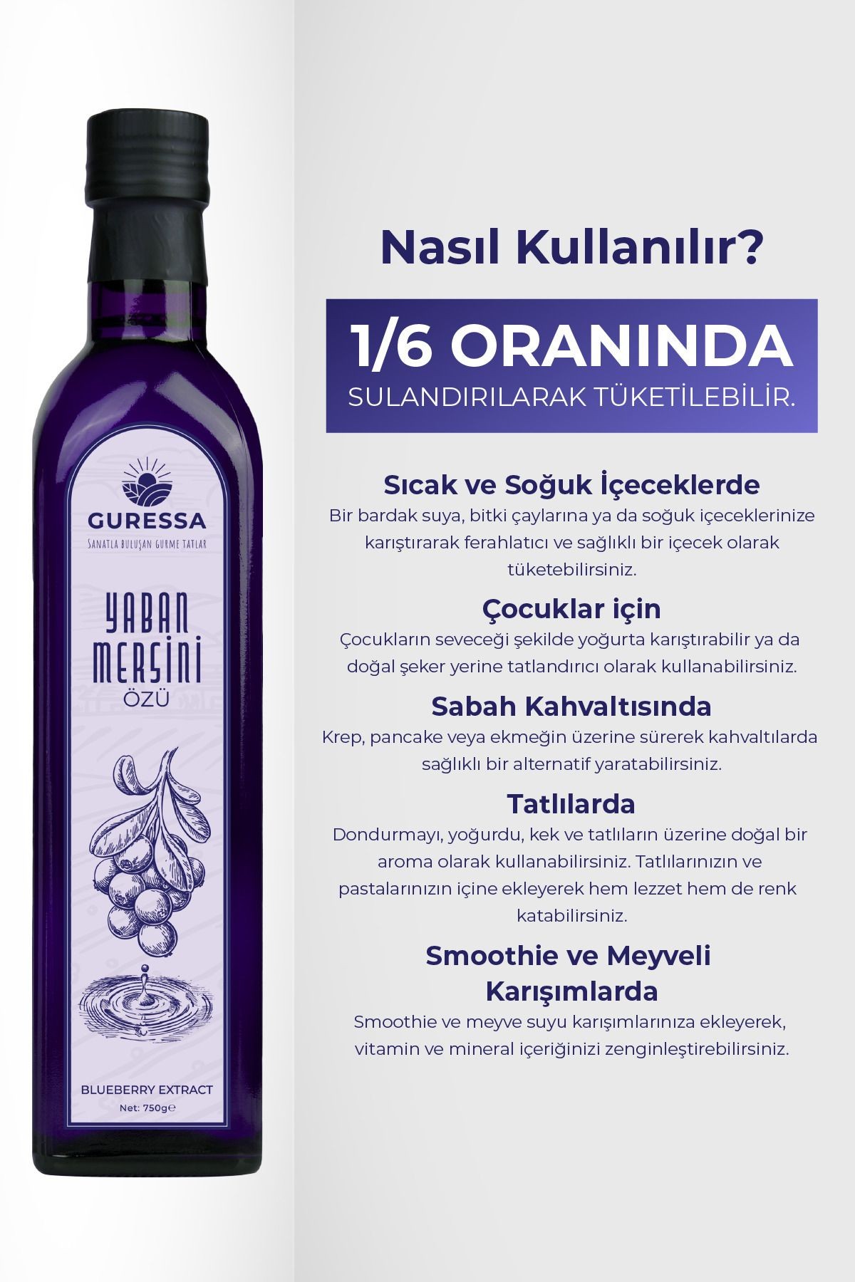 Yaban Mersini Özü 750 gr