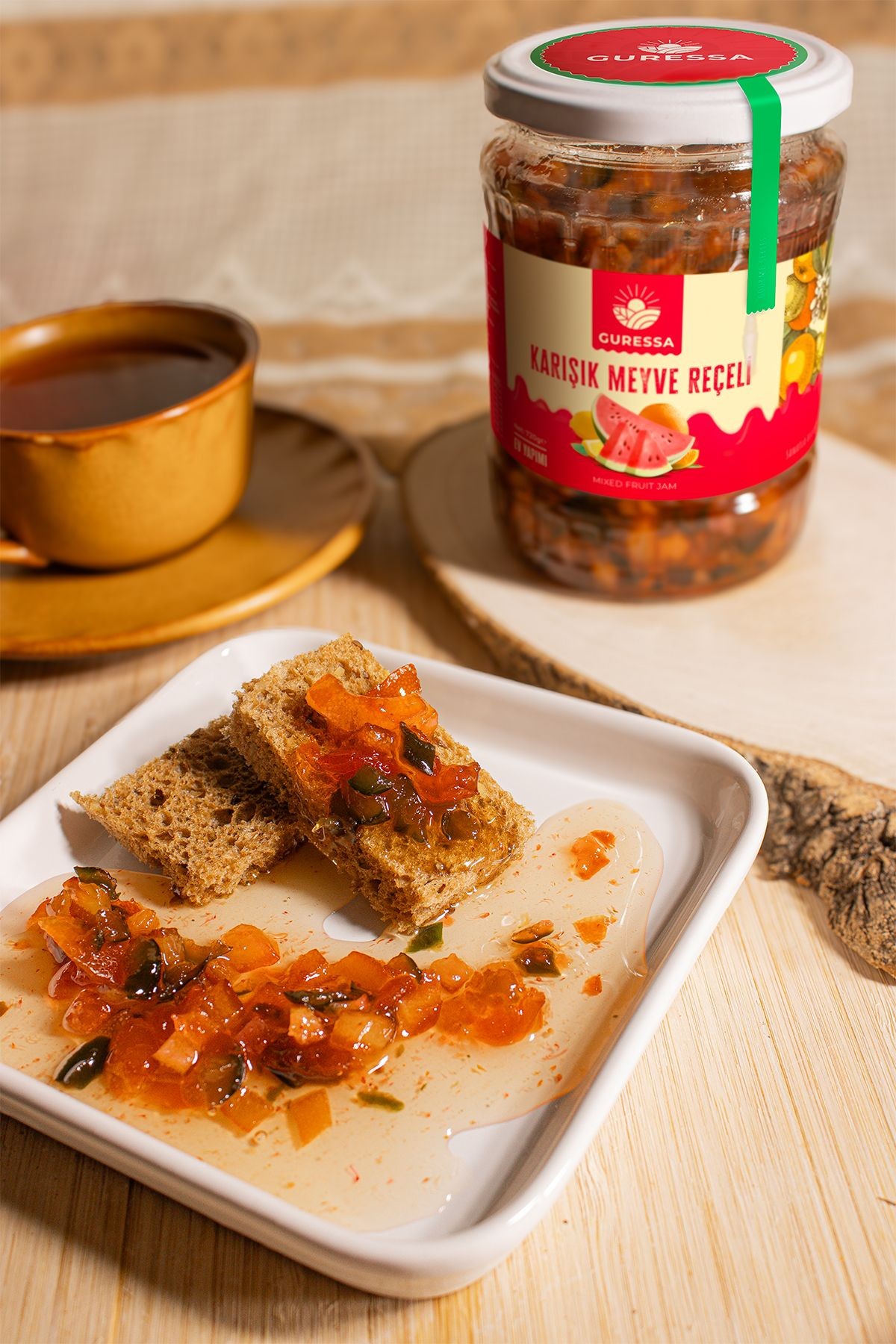 Karışık Meyve Reçeli 720 Gr Doğal Ev Yapımı