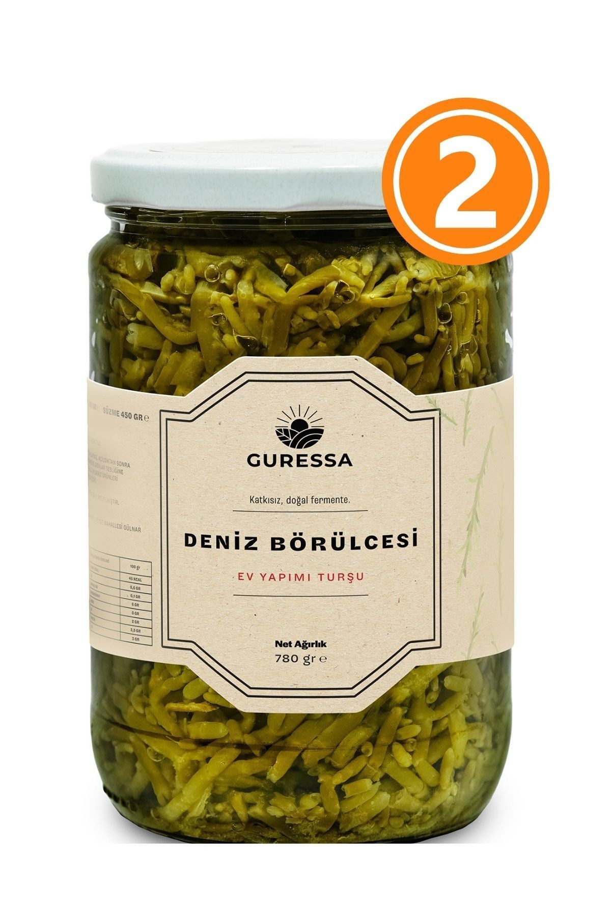 Deniz Börülcesi Turşusu 780 Gr 2'li Avantaj Paketi