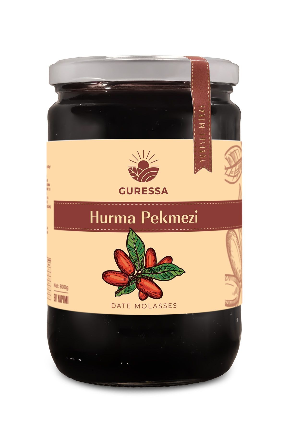 Hurma Pekmezi 800 gr Şeker İlavesiz Ev Yapımı