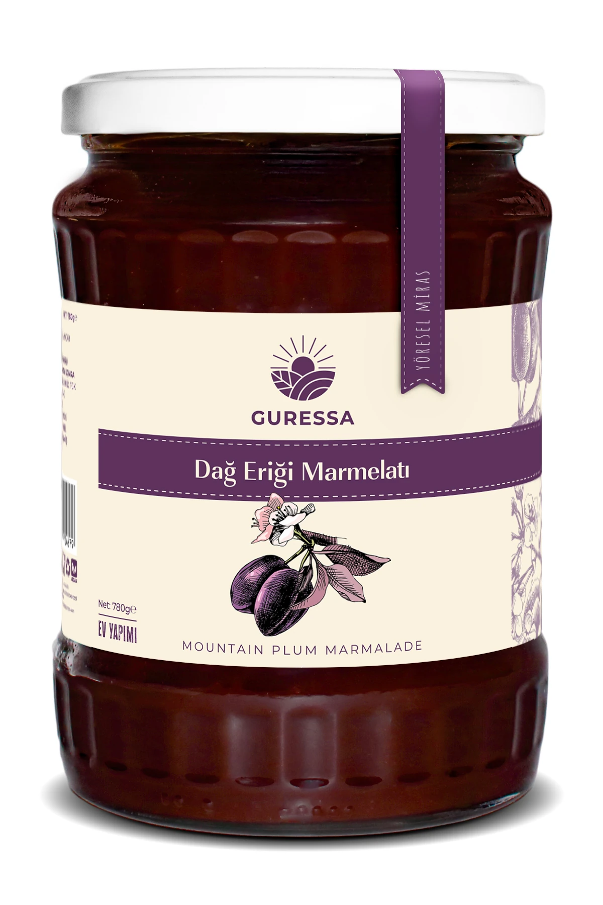 Dağ Eriği Marmelatı 780 Gr Doğal Ev Yapımı