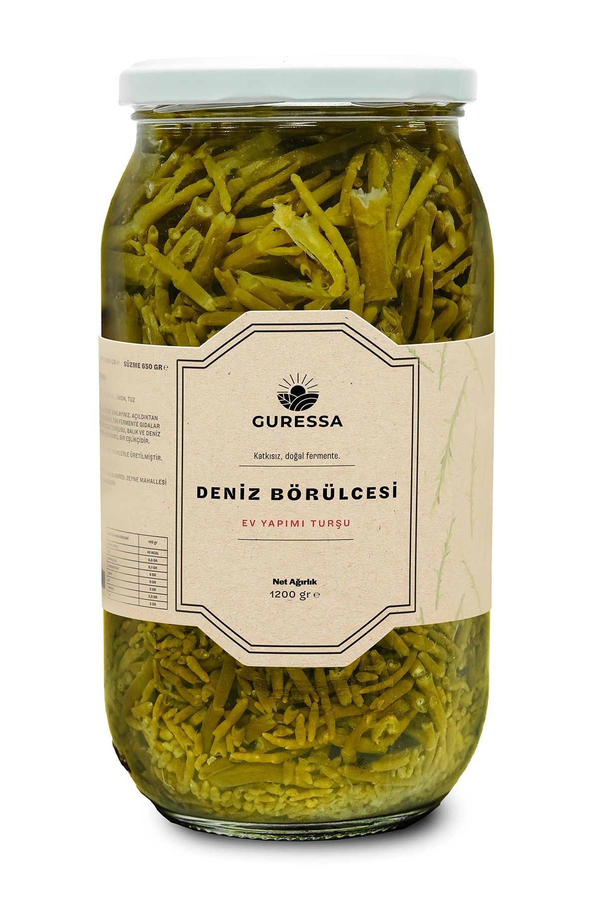 Deniz Börülcesi Turşusu 1200 Gr Doğal Ev Yapımı