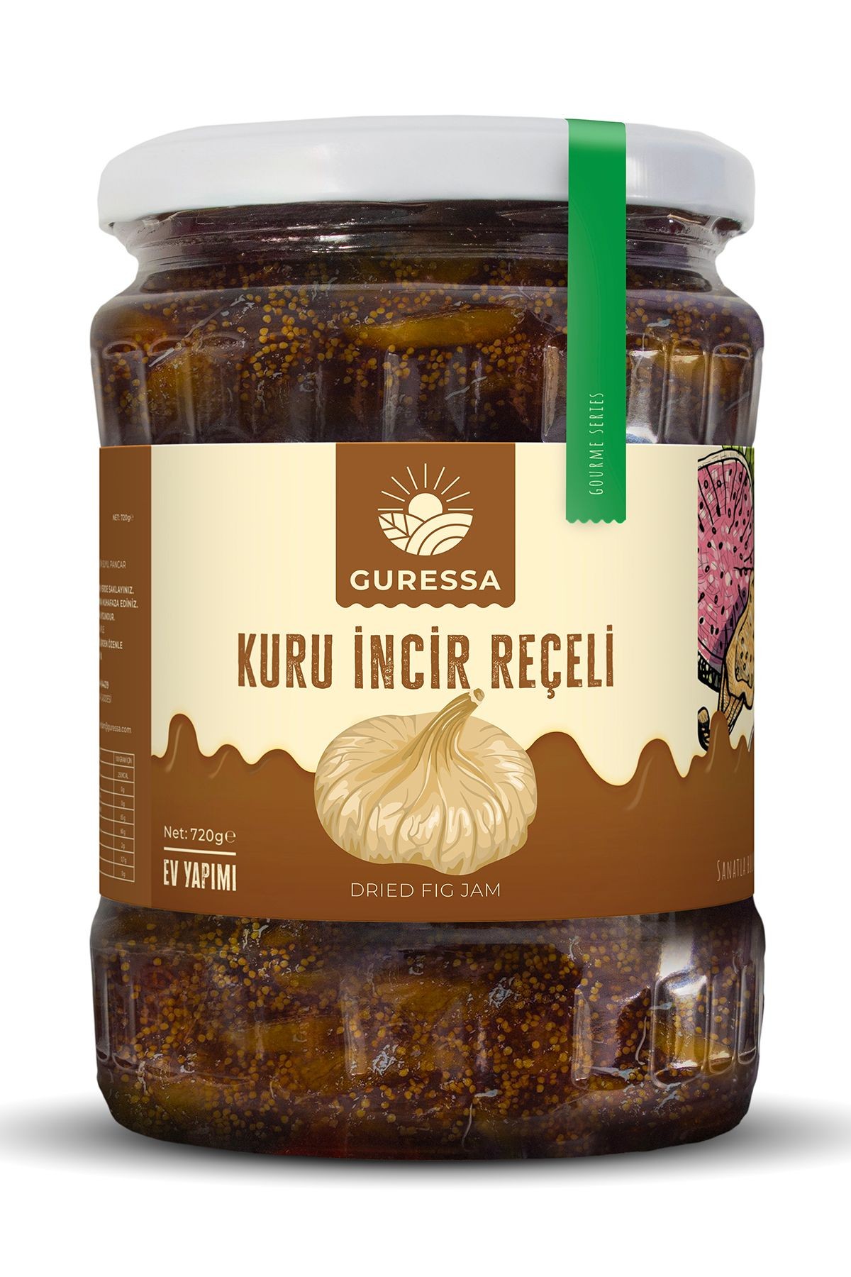 Kuru İncir Reçeli 720 Gr Doğal Ev Yapımı