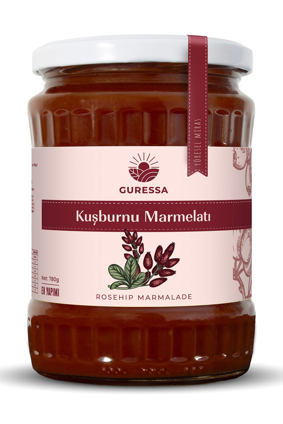 Kuşburnu Marmelatı 780 Gr Doğal Ev Yapımı