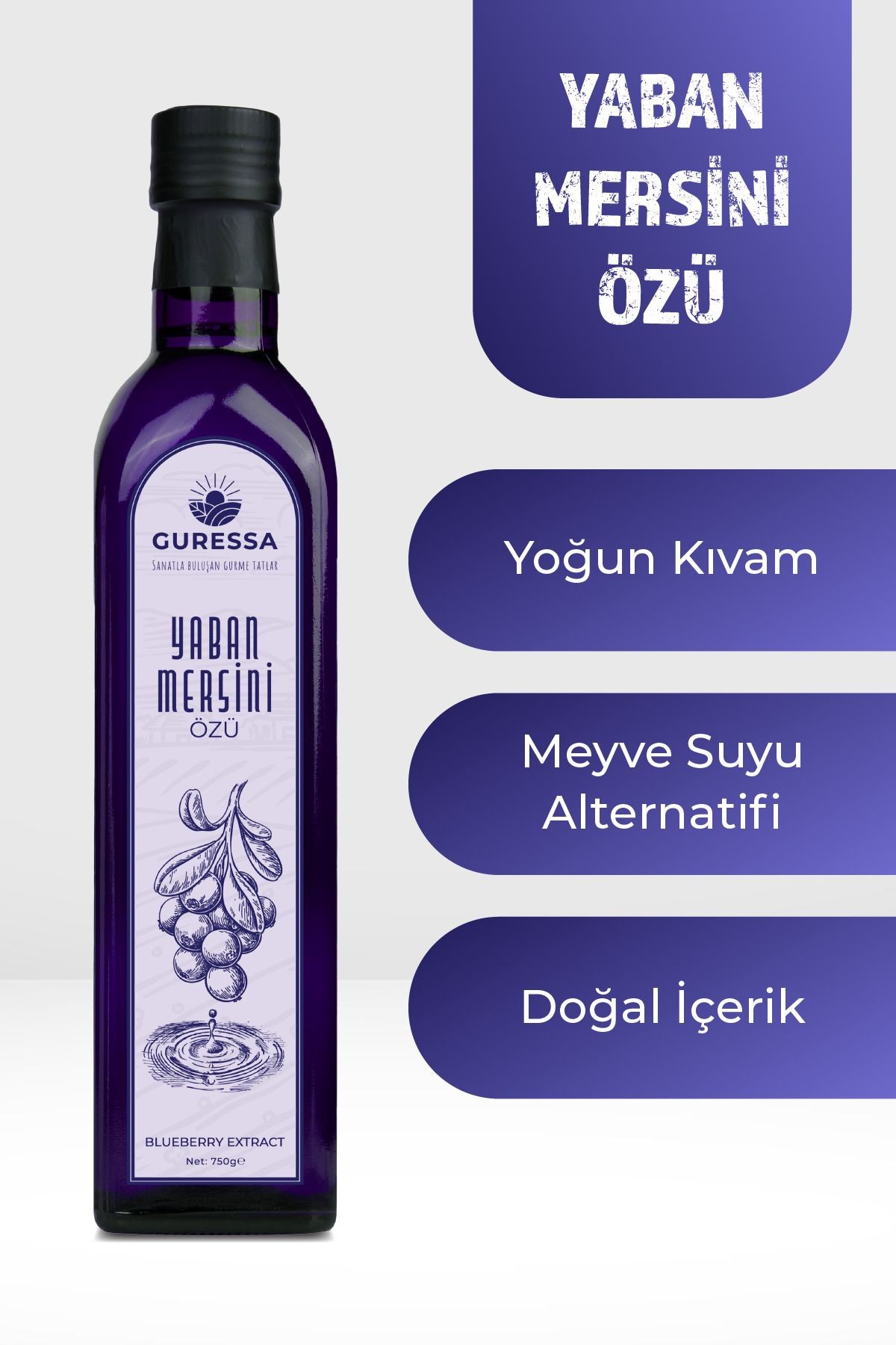 Mor İksir Paketi Karadut Özü Yaban Mersini Özü 750 Gr 2'li Avantaj Paketi