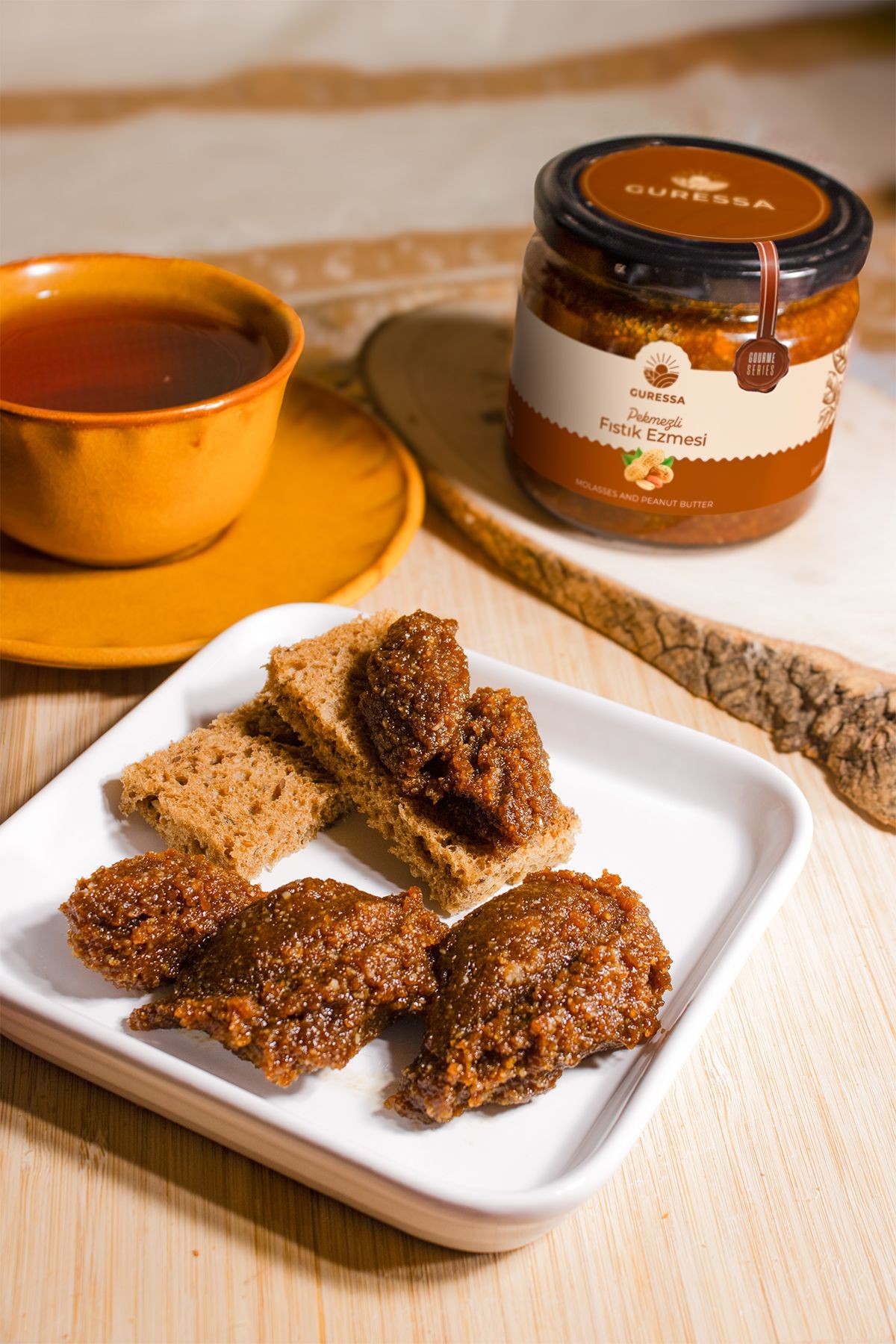 Pekmezli Fıstık Ezmesi 390 Gr Doğal Ev Yapımı
