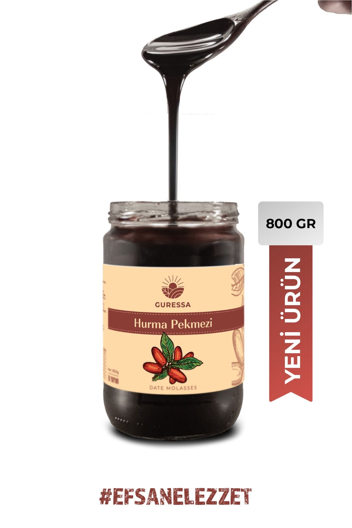 Hurma Pekmezi 800 gr Şeker İlavesiz Ev Yapımı