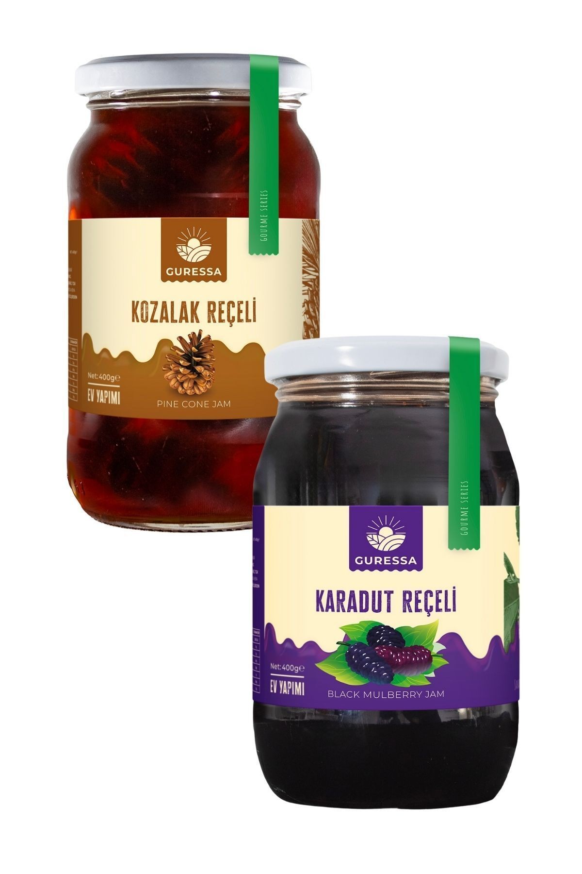 Kış Ikilisi Kozalak Ve Karadut Reçeli 400 gr 2'li Avantaj Paketi