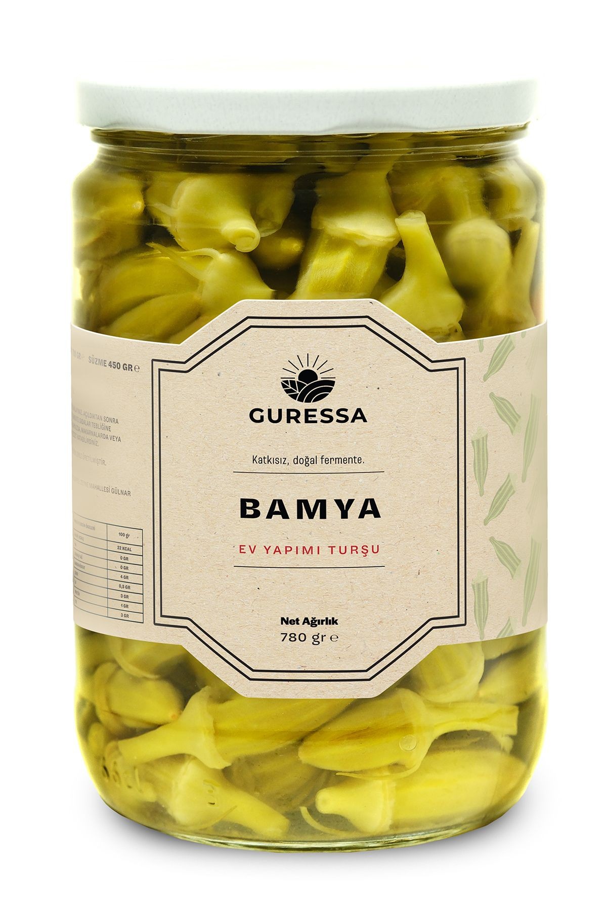 Bamya Turşusu 780 Gr Doğal Ev Yapımı