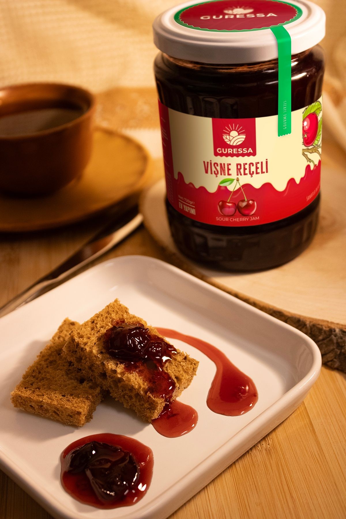 Vişne Reçeli 720 Gr Doğal Ev Yapımı