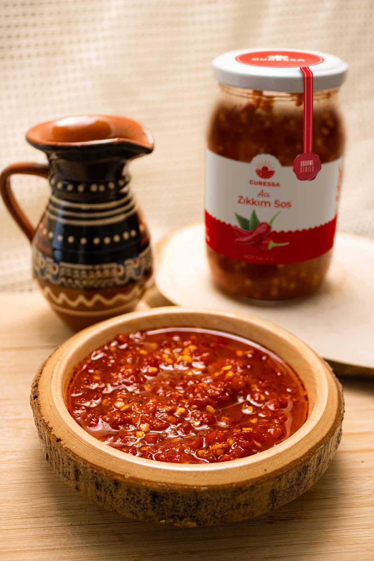 Acı Zıkkım Sos 400 Gr Doğal Ev Yapımı