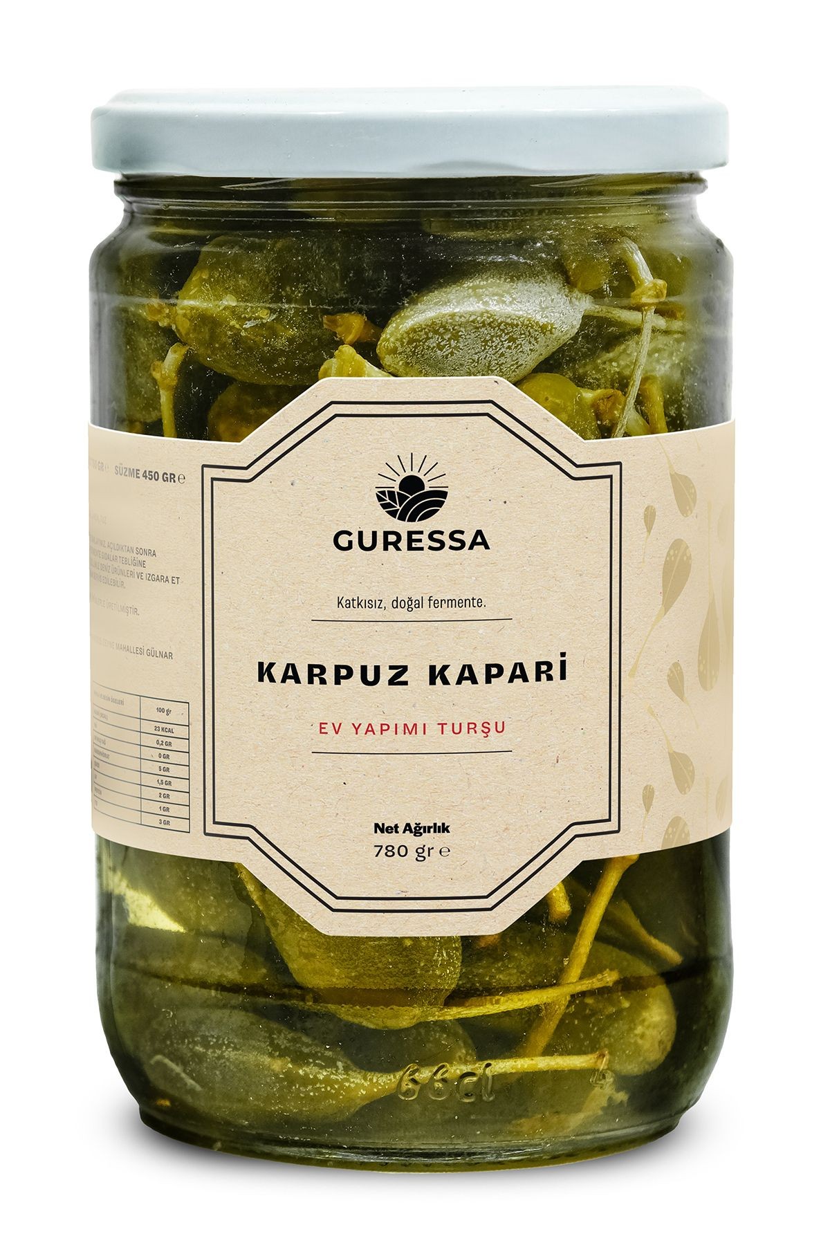 Karpuz Kapari Turşusu 780 Gr Doğal Ev Yapımı