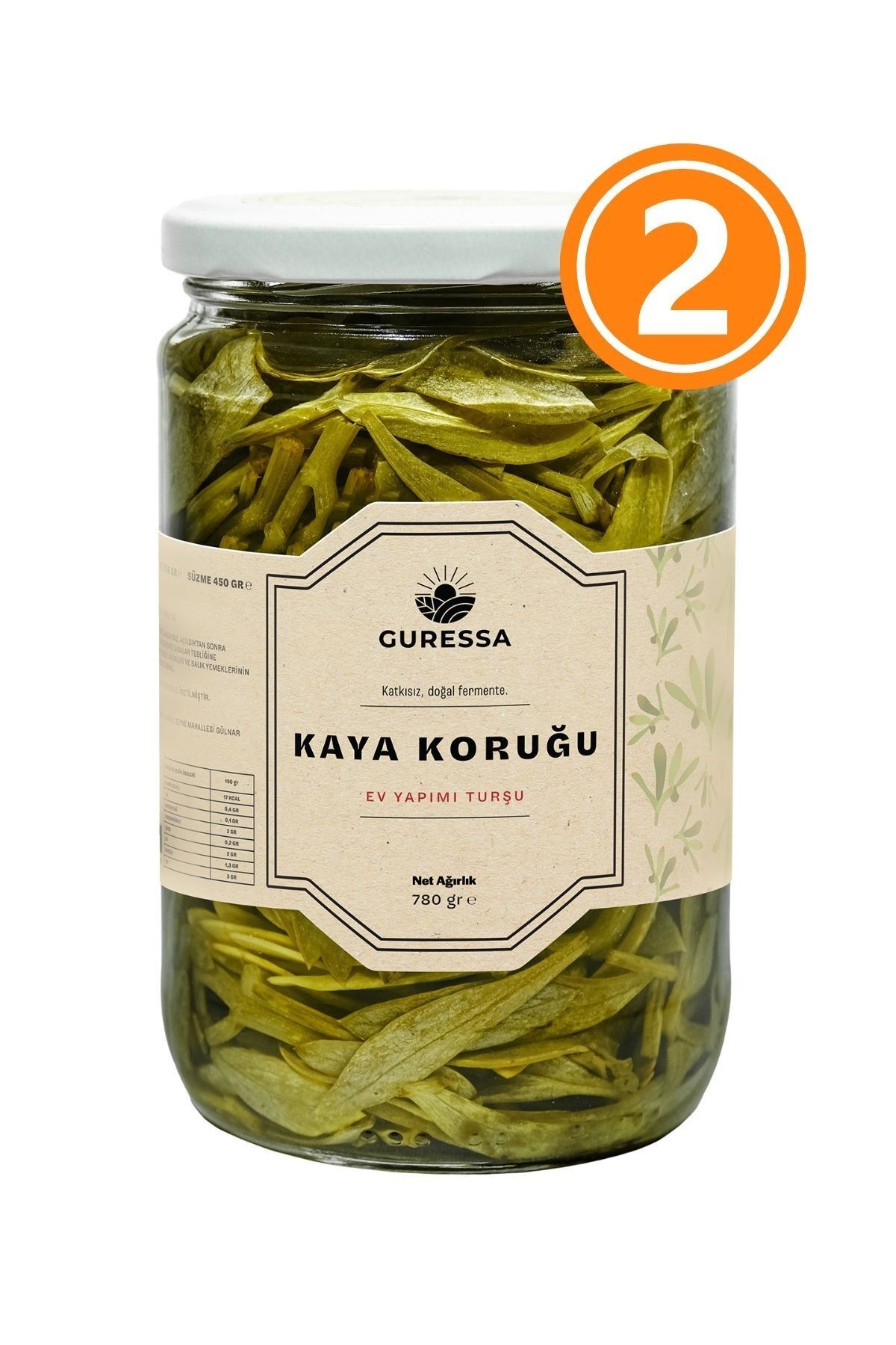 Kaya Koruğu Turşusu 780 Gr 2'li Avantaj Paketi