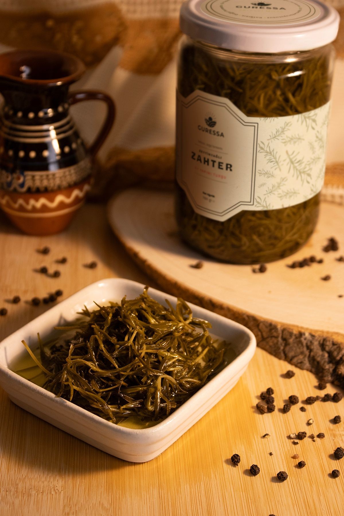 Zeytinyağlı Zahter Turşusu 780 gr Doğal Ev Yapımı