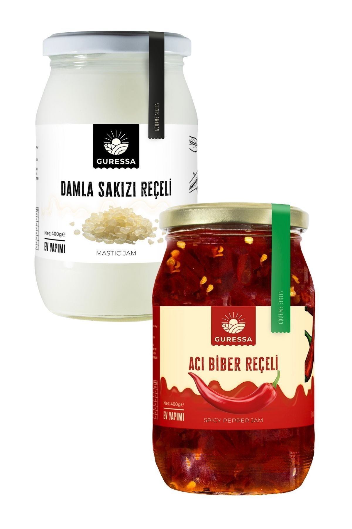 Lezzet Harmanı Damla Sakızı, Acı Biber Reçeli 400 Gr 2'li Avantaj Paketi