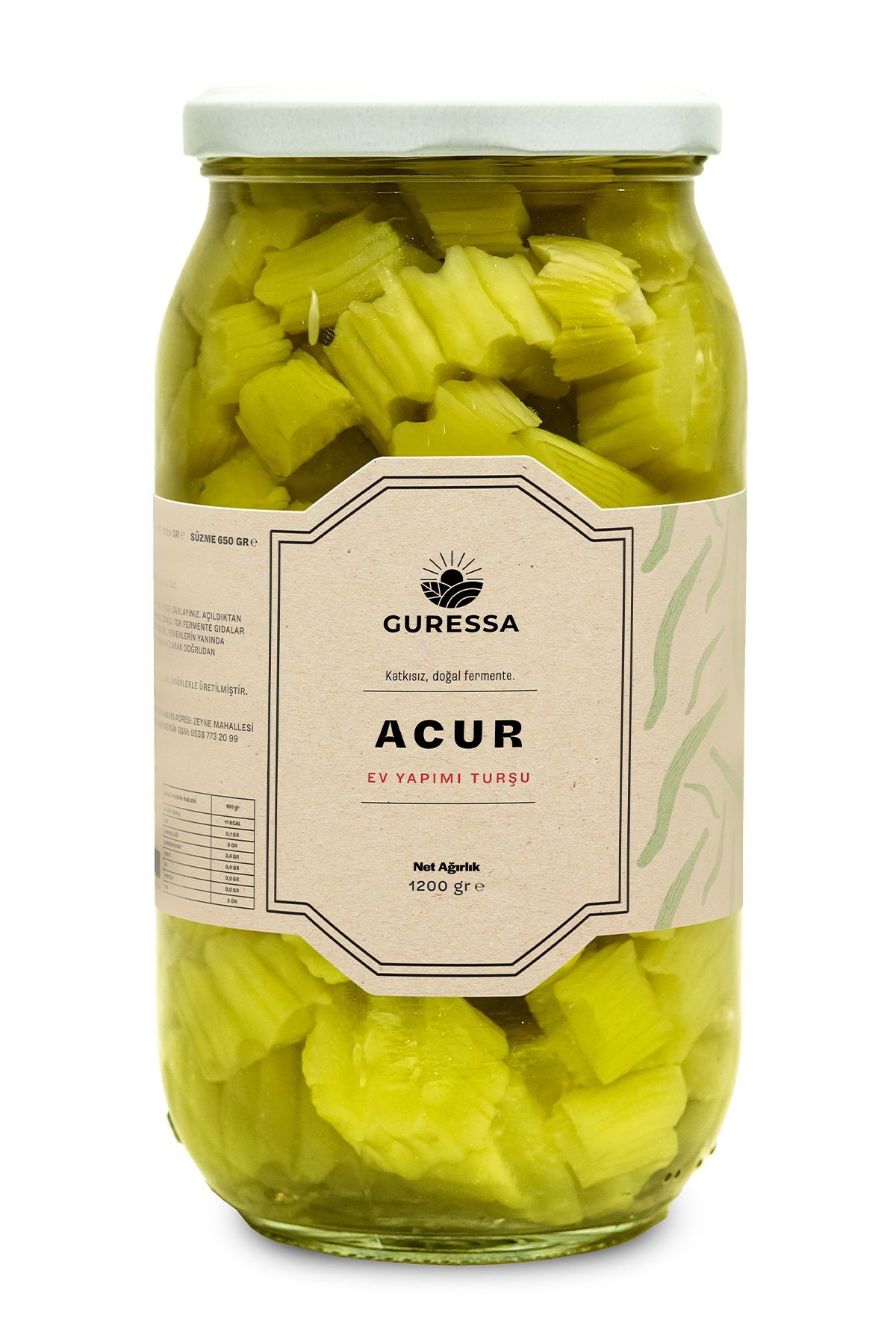 Acur Turşusu 1200 Gr Doğal Ev Yapımı