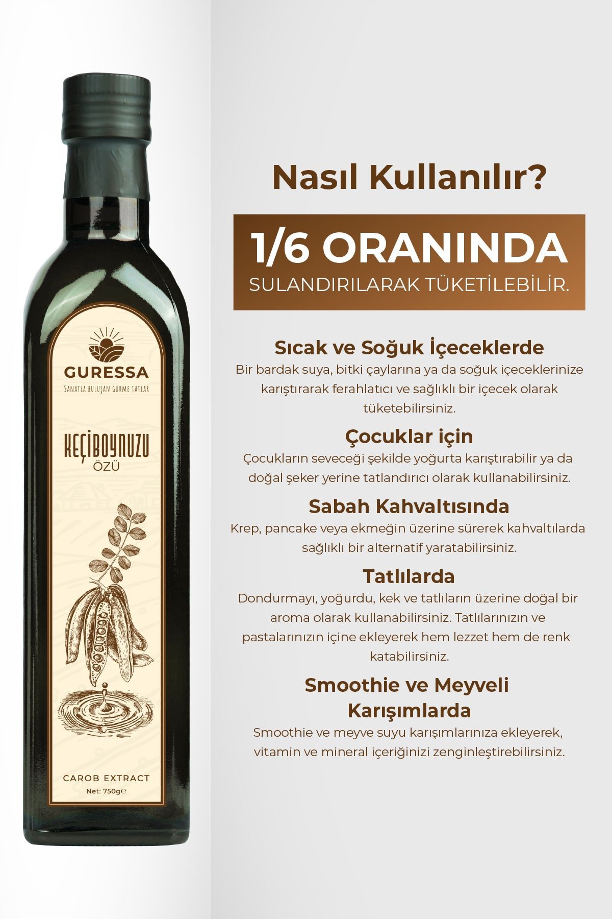 Keçiboynuzu (HARNUP) Özü 750 gr