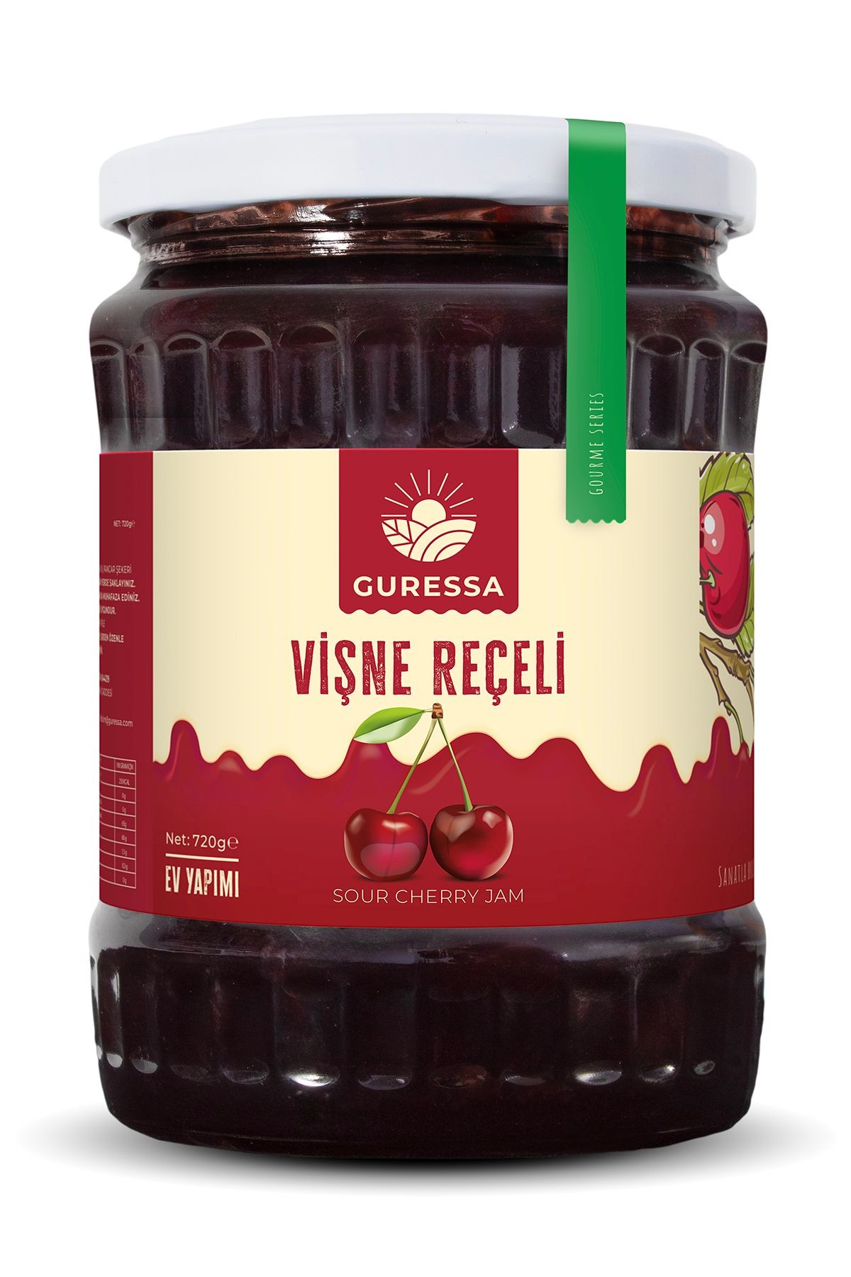 Vişne Reçeli 720 Gr Doğal Ev Yapımı