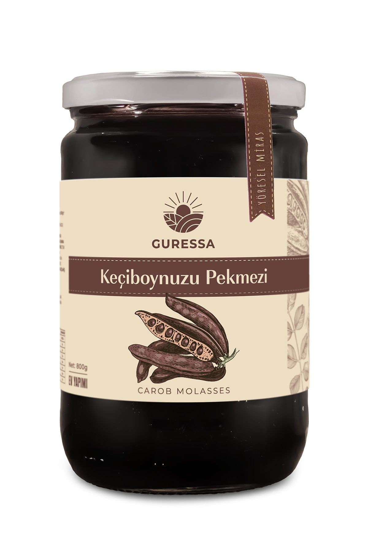 Keçiboynuzu (HARNUP) Pekmezi 800 gr Şeker İlavesiz Ev Yapımı