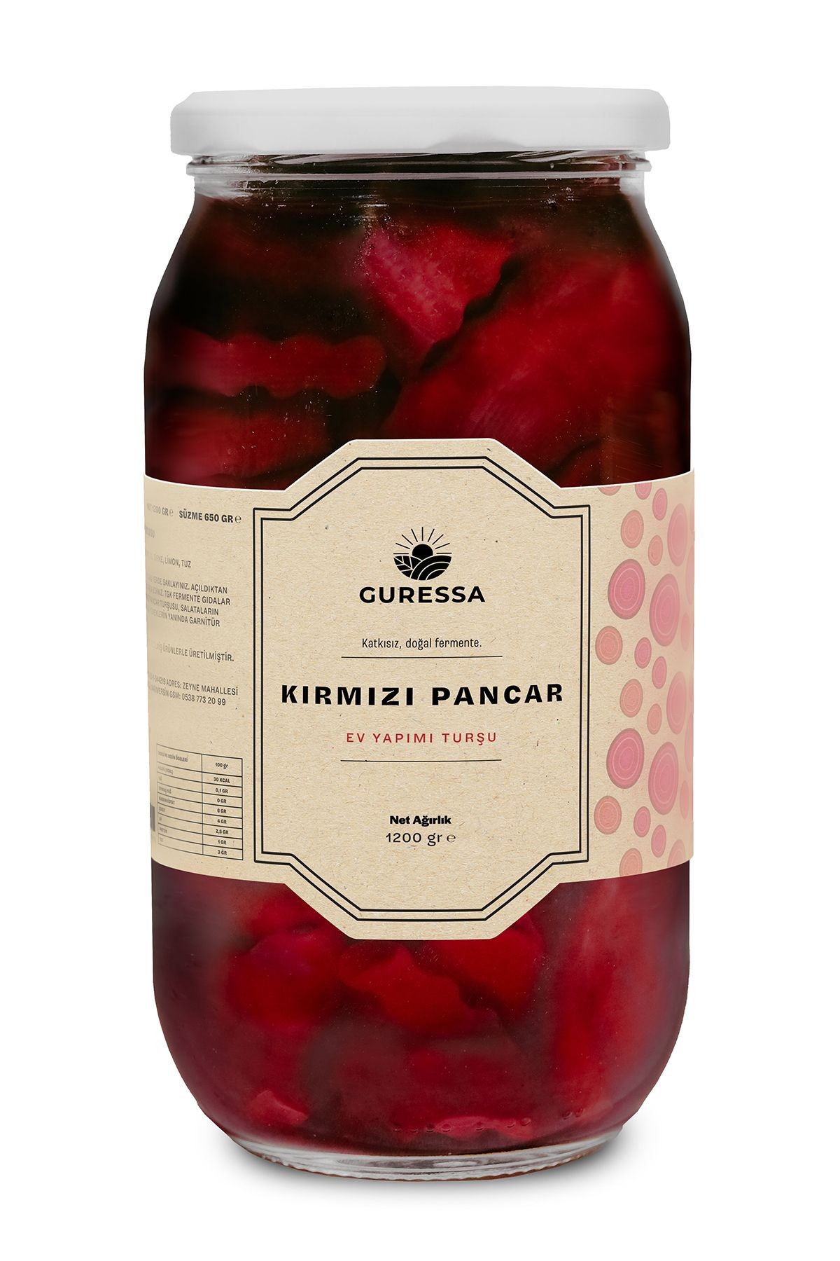 Kırmızı Pancar Turşusu 1200 Gr Doğal Ev Yapımı