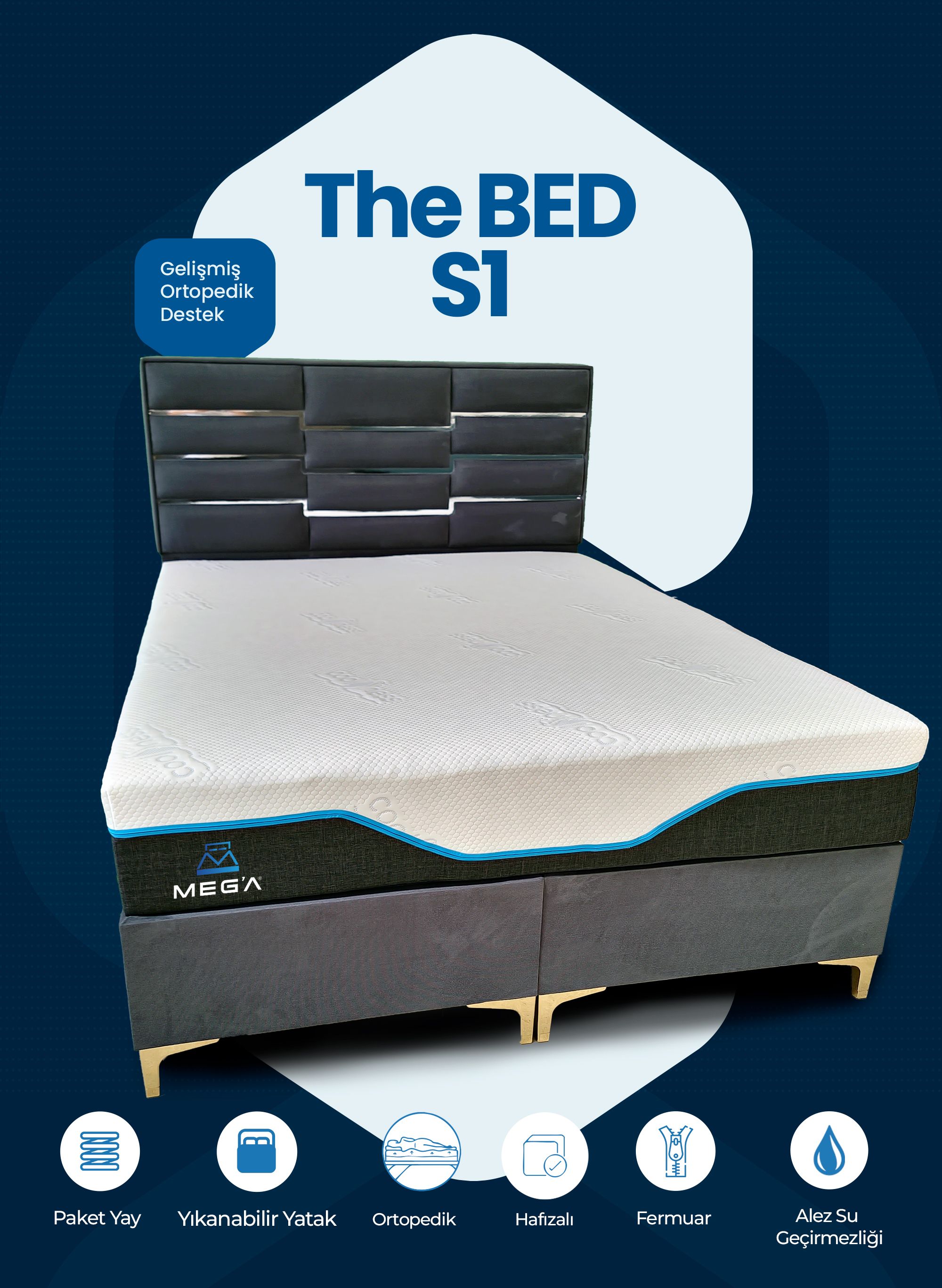 Meg'a The Bed S1 100x200 main variant image