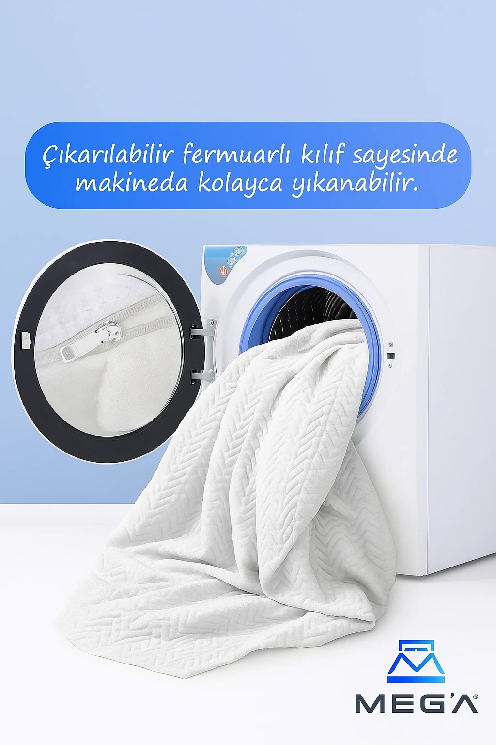 Cover MX2 Gelişmiş Ortopedik Soft Sünger Yatak Sertleştirici Yıkanabilir Fermuarlı Kılıf Yatak pedi