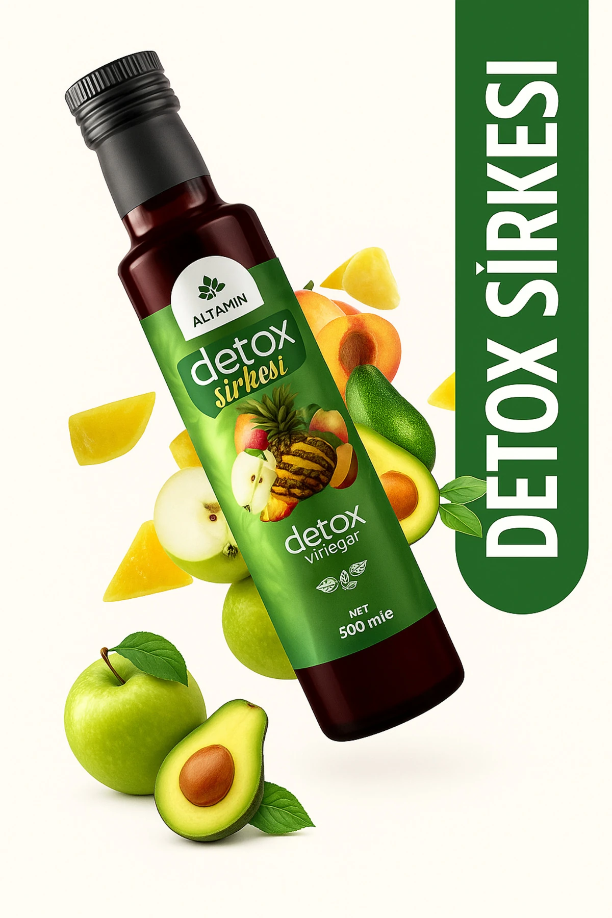 Alftamin Detoks Sirkesi | Doğal Fermente, Özel Karışım Bitkisel Sirke