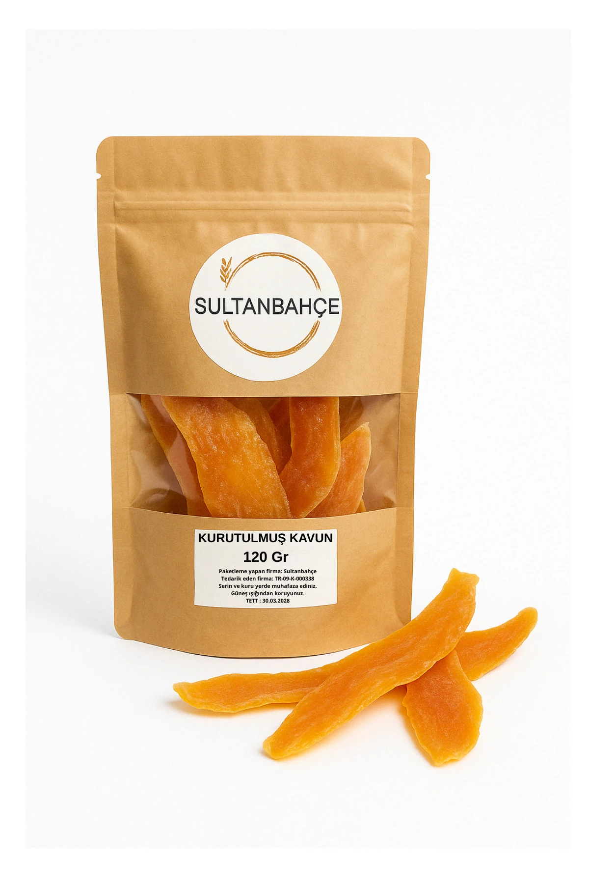 Kurutulmuş Kavun Dilimleri 120Gr-Fit Yaşam-Vegan-Sağlıklı Atıştırmalık-Doğal Kuru Meyve