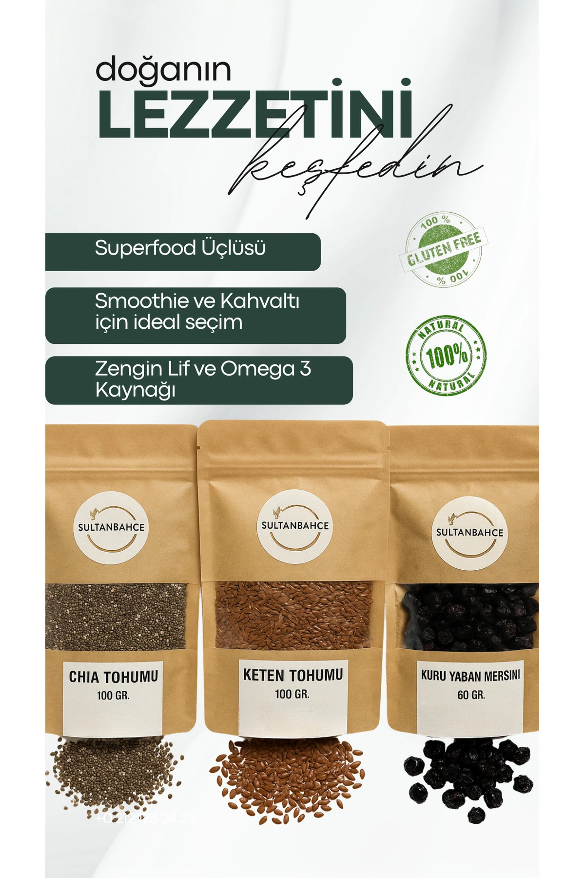 Chia Tohumu - Keten Tohumu - Yaban Mersini - | Glutensiz|çiya Tohumu | Çihatohumu