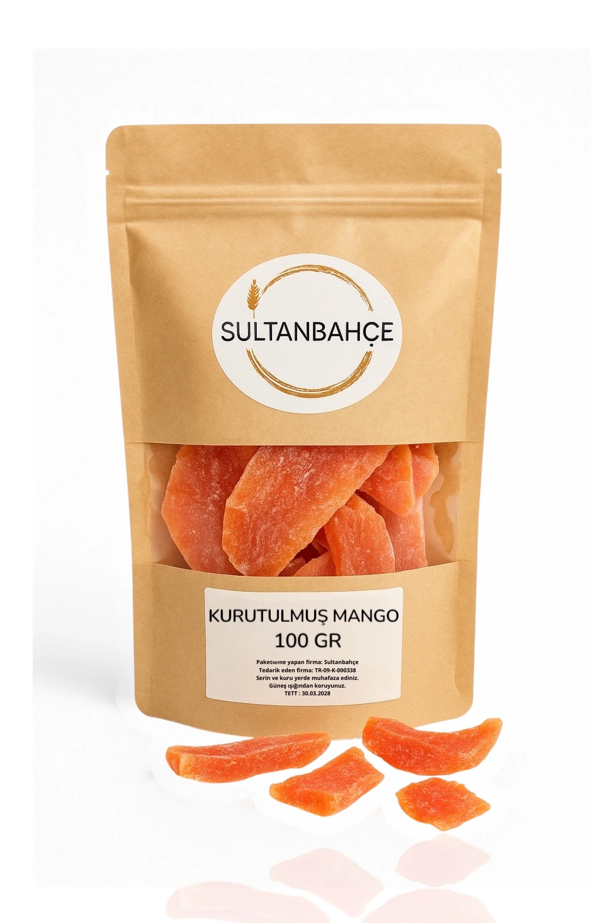 Kuru Meyve | Mango 100 gr | Atıştırmalık | Kuru Meyve Mango Dilimleri | Vegan | Diyet Destek