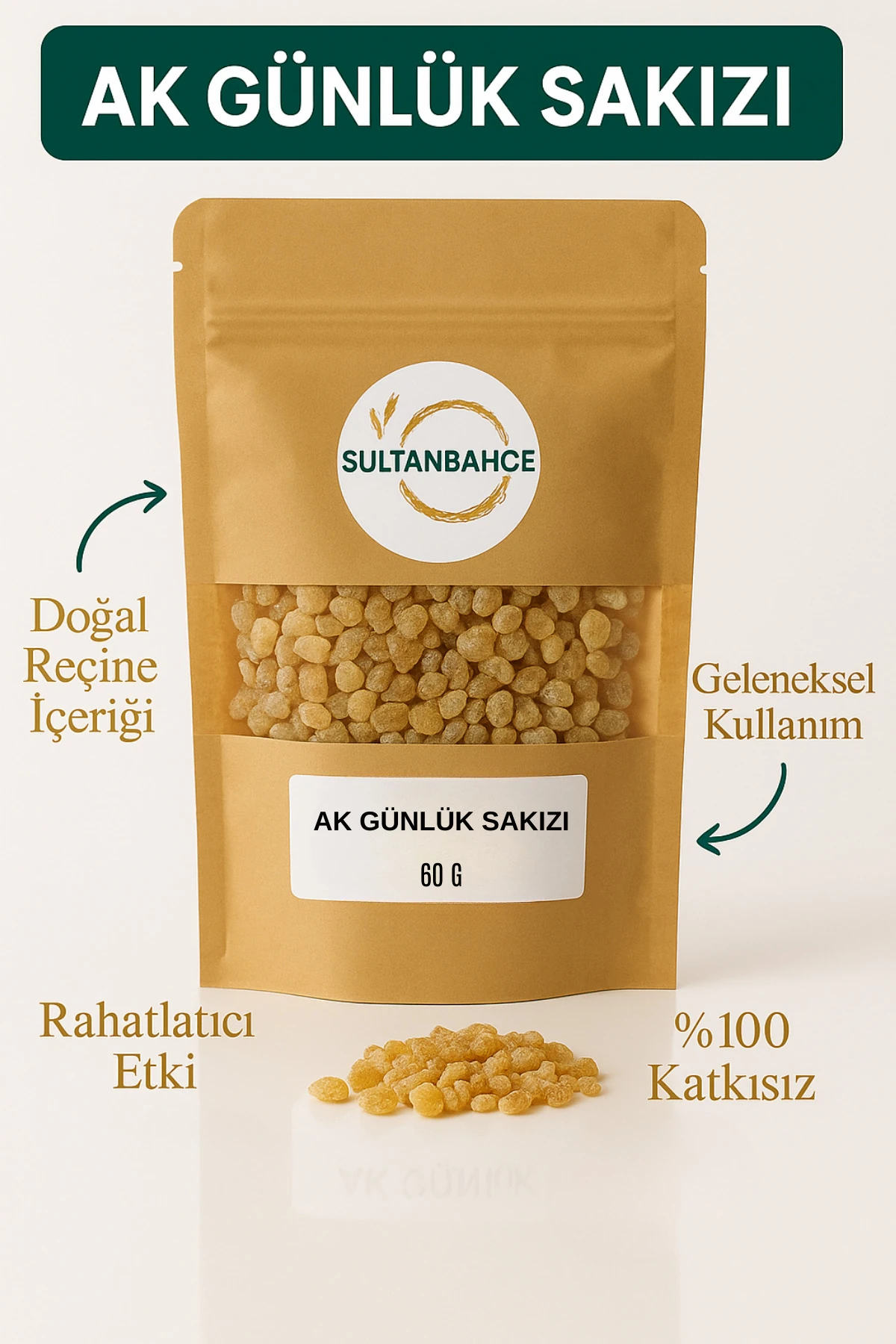 Akgünlük Sakızı | Günlük Bitkisi | Ak Günlük | Doğal Ağaç Reçinesi