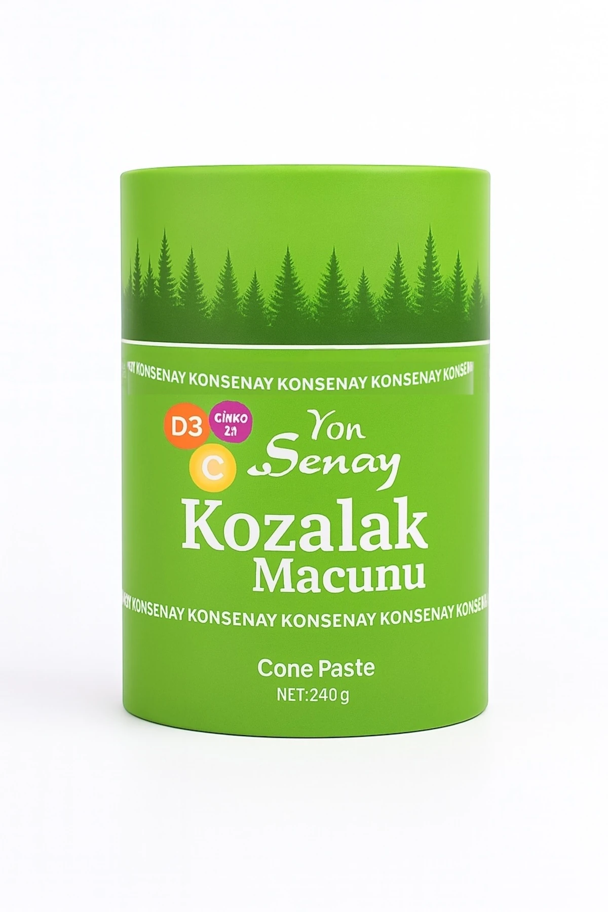 Kozalak Macunu 240 Gr - Servi Kozalağı, Ak Günlük, Zencefil, Zerdeçal, Çamsakızı, Tarçın, Havlıcan