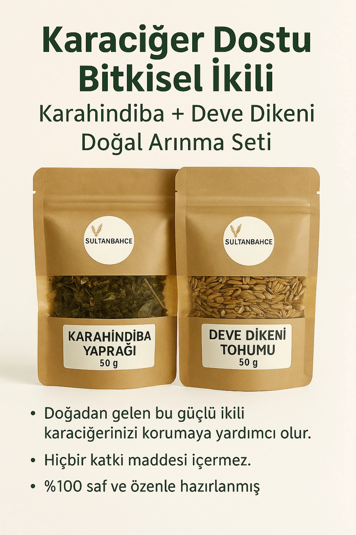 Karahindiba ve Deve Dikeni Çayı Seti | Detoks ve Arınmaya Bitkisel Destek