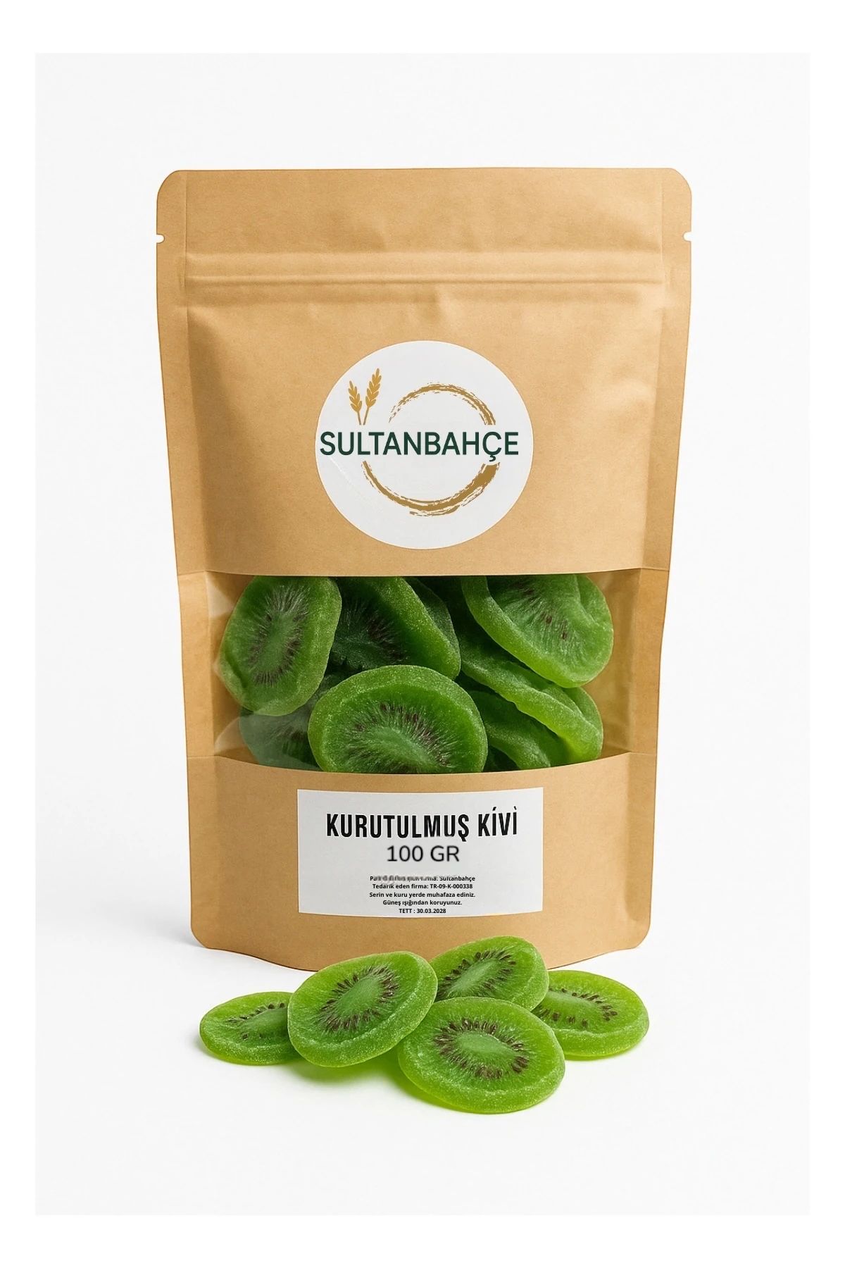 Kurutulmuş Kivi Dilimleri 100 Gr - Doğal-Katkısız-Şeker İlavesiz-Sağlıklı Meyve Kurusu