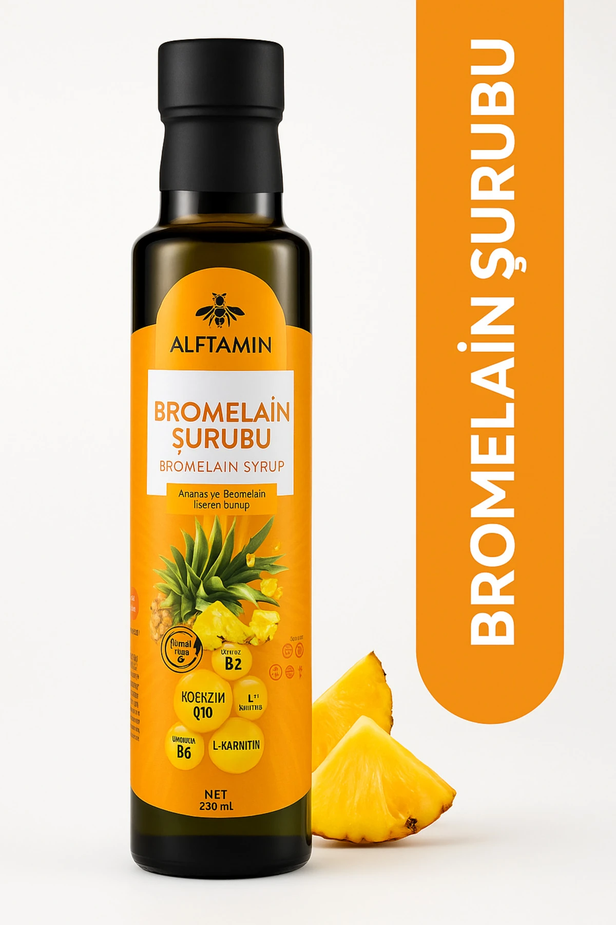 Bromelain Şurubu | Doğal Ananas Enzimi ve Vitamin Takviyesi