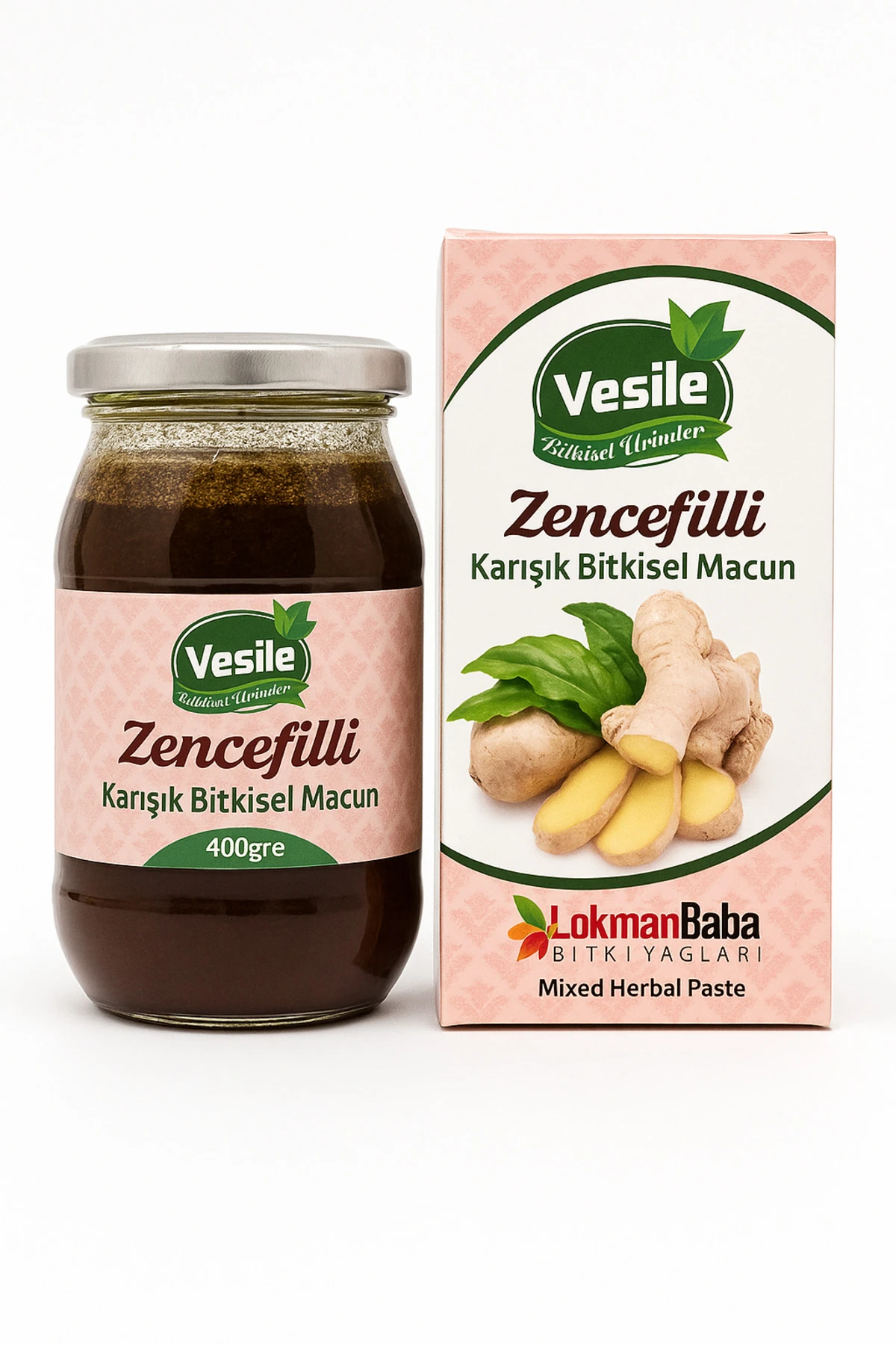 Zencefilli Karışık Bitkisel Macun 400 g – Doğal Bağışıklık ve Enerji Destekleyici Macun