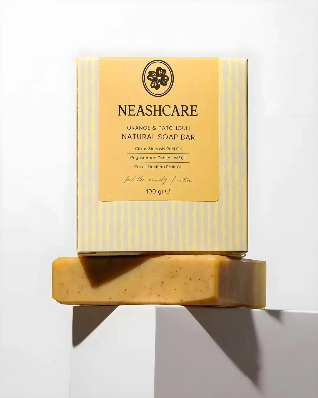 Nemlendirici ve Canlandırıcı Etkili Portakal & Paçuli El Yapımı Katı Sabun 100 gr