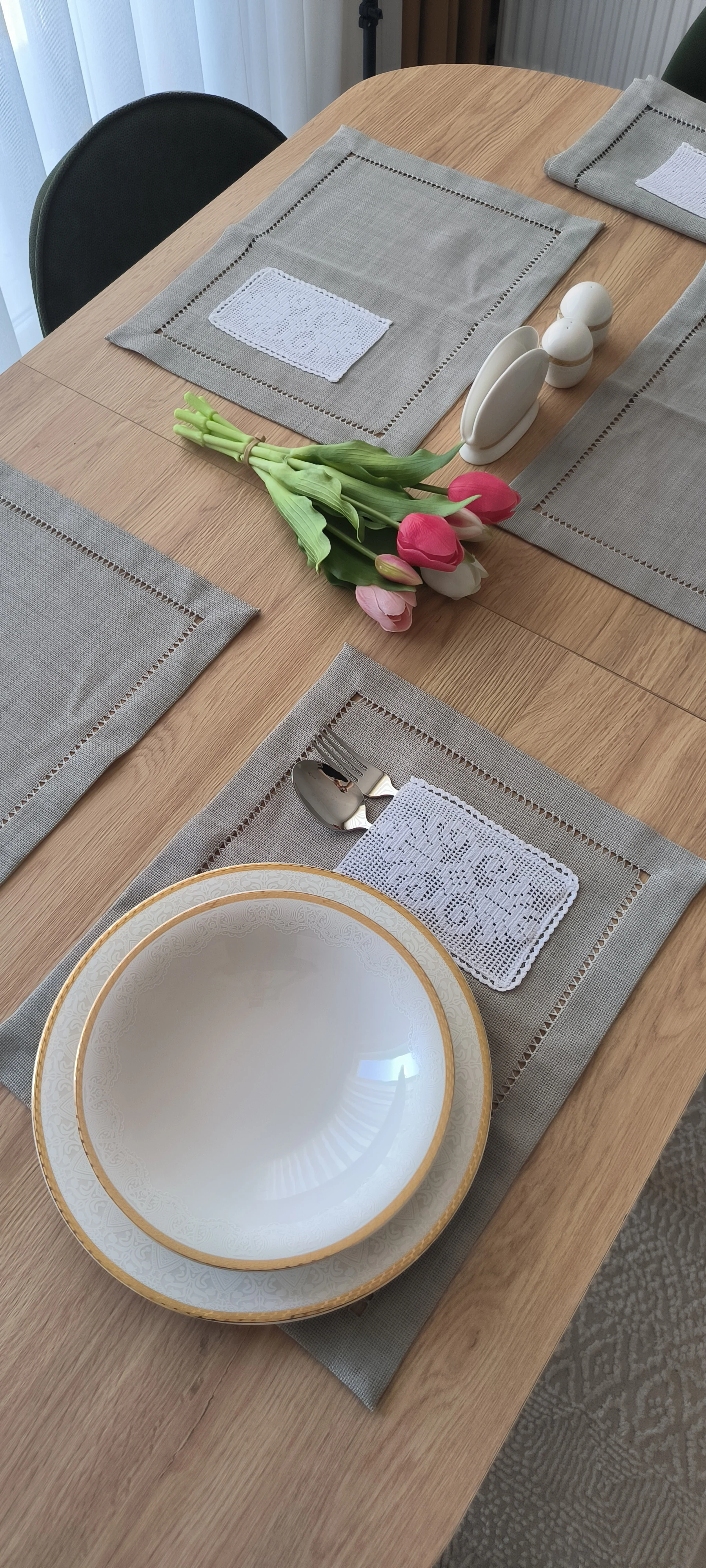 El emeği antikalı ve dantelli Amerikan servis / Adet fiyatıdır 