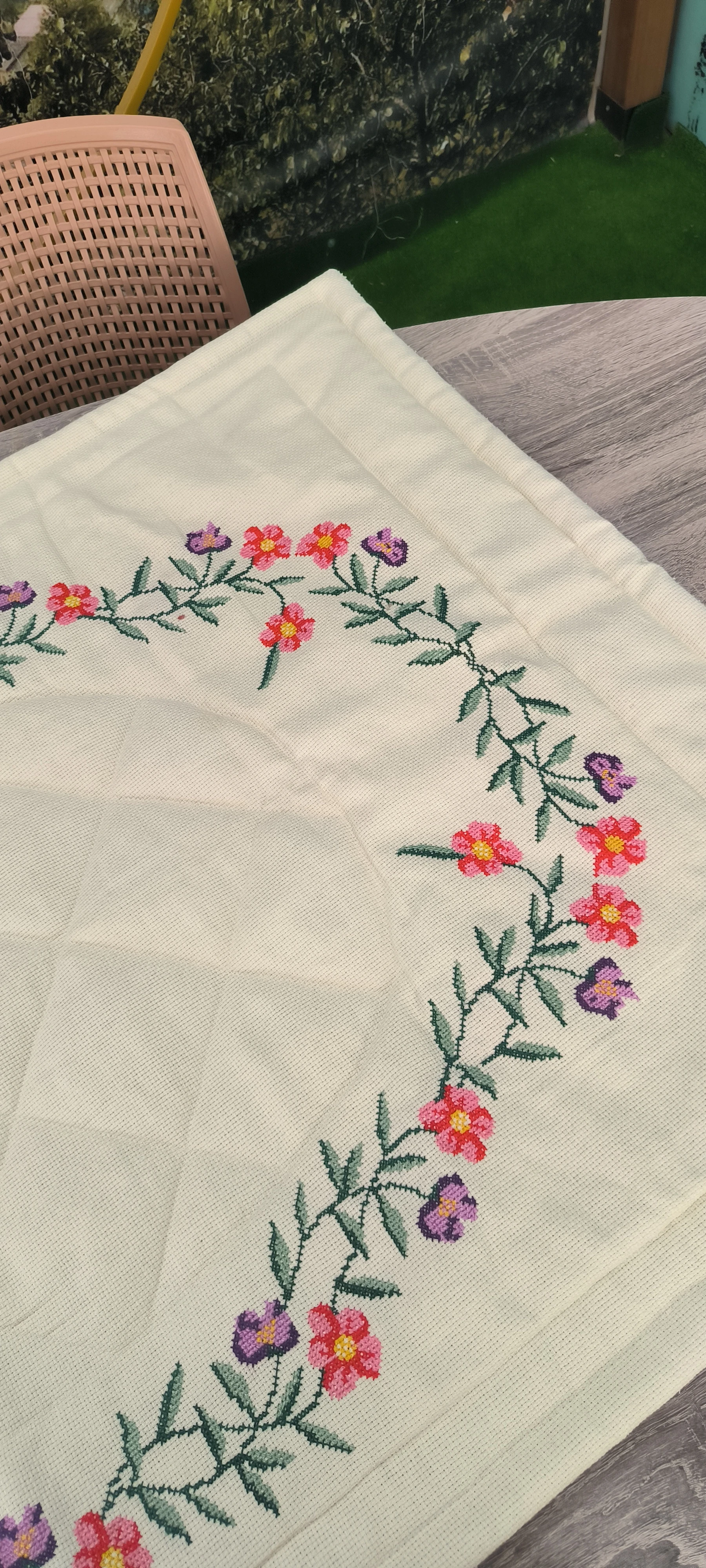 Kanaviçe işleme seccade/ El işlemesi 